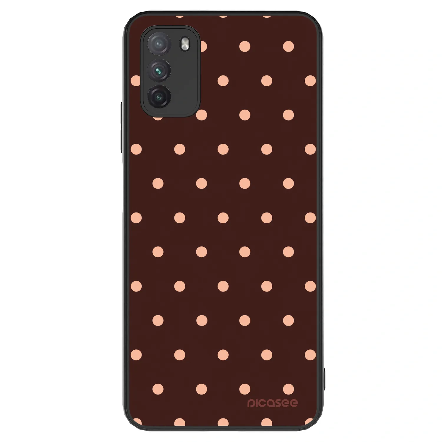 Picasee ULTIMATE CASE pentru Xiaomi Poco M3 - Peach Dots & Chocolate