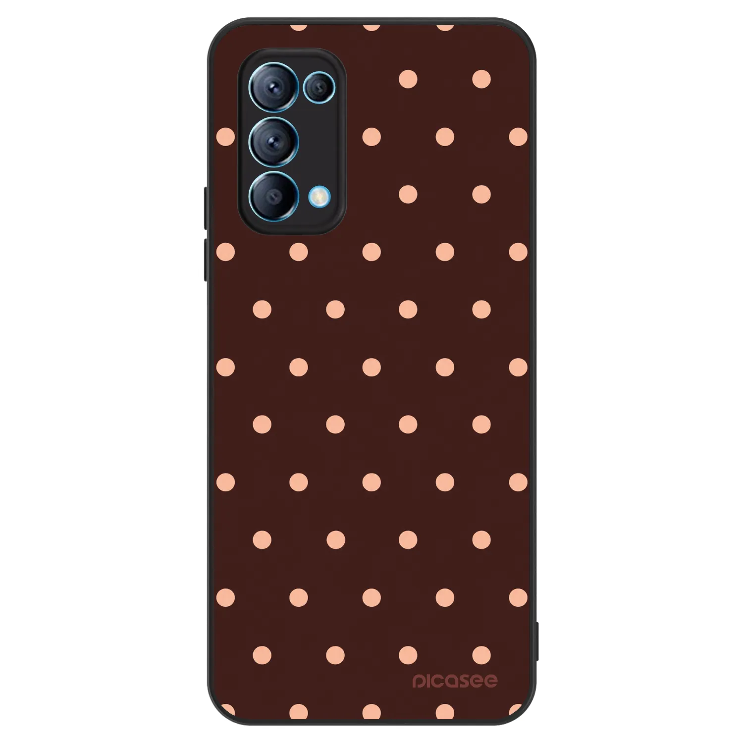 Picasee ULTIMATE CASE pentru OPPO Reno 5 5G - Peach Dots & Chocolate