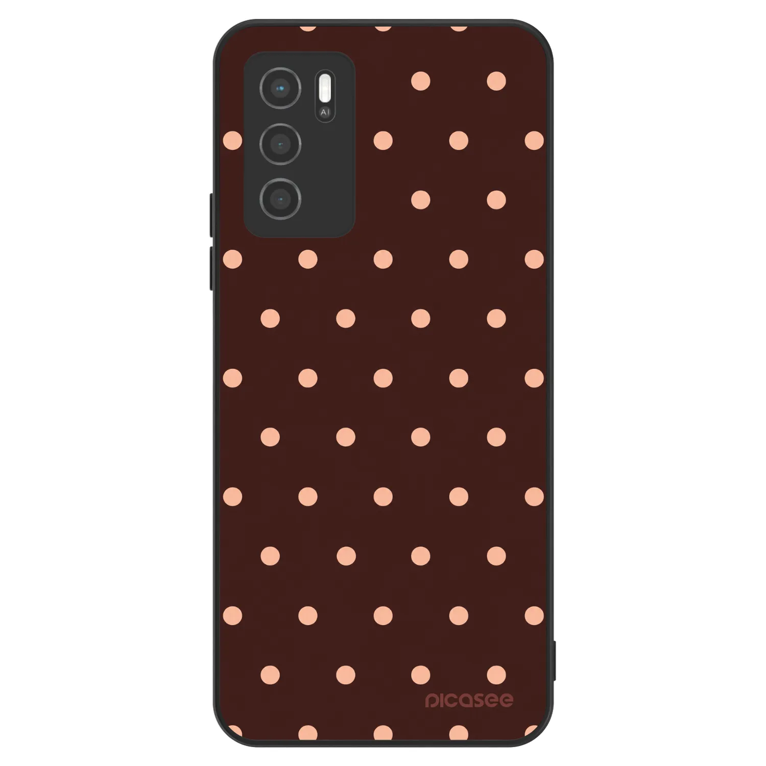 Picasee ULTIMATE CASE pentru OPPO A16s - Peach Dots & Chocolate