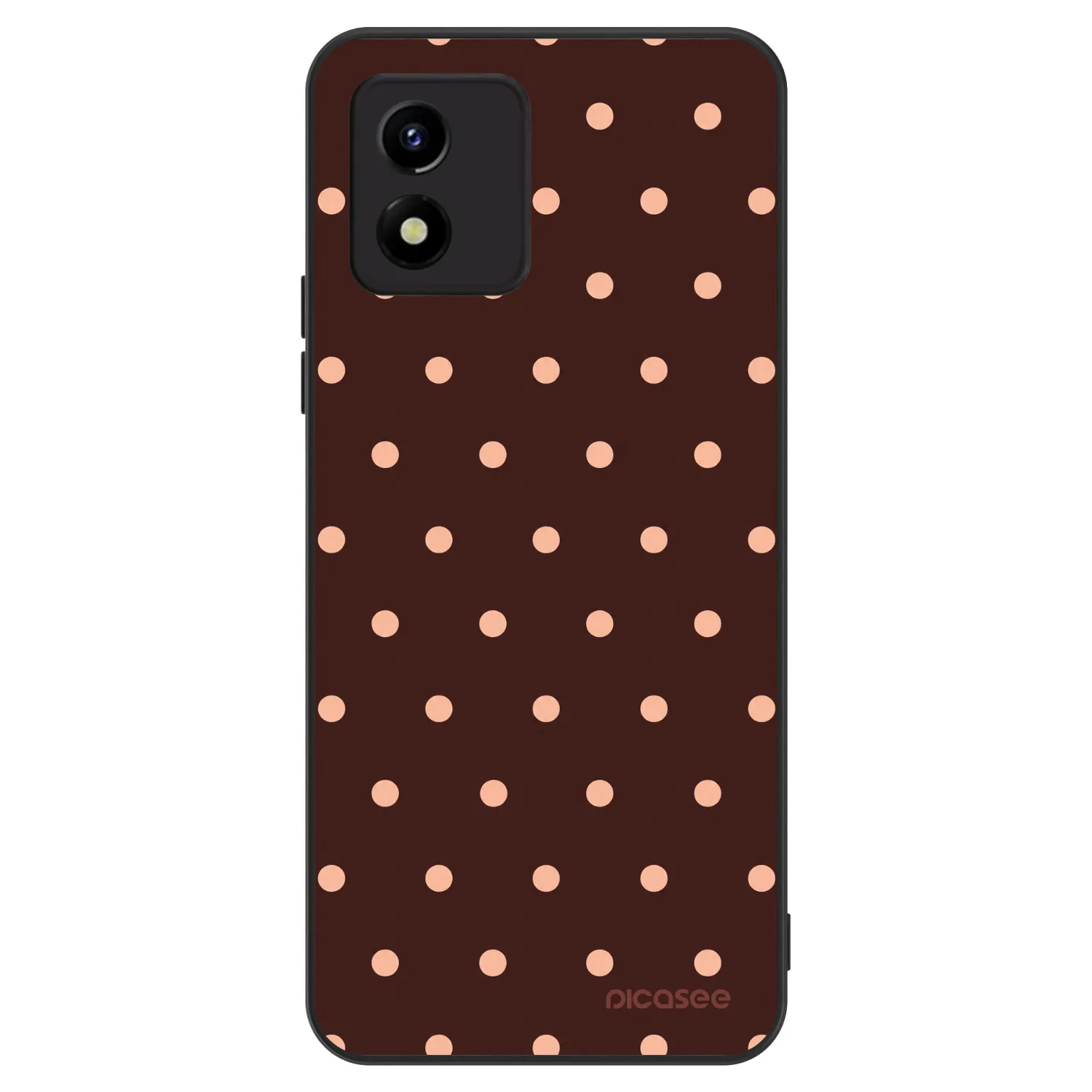 Picasee ULTIMATE CASE pentru Vivo Y01 - Peach Dots & Chocolate