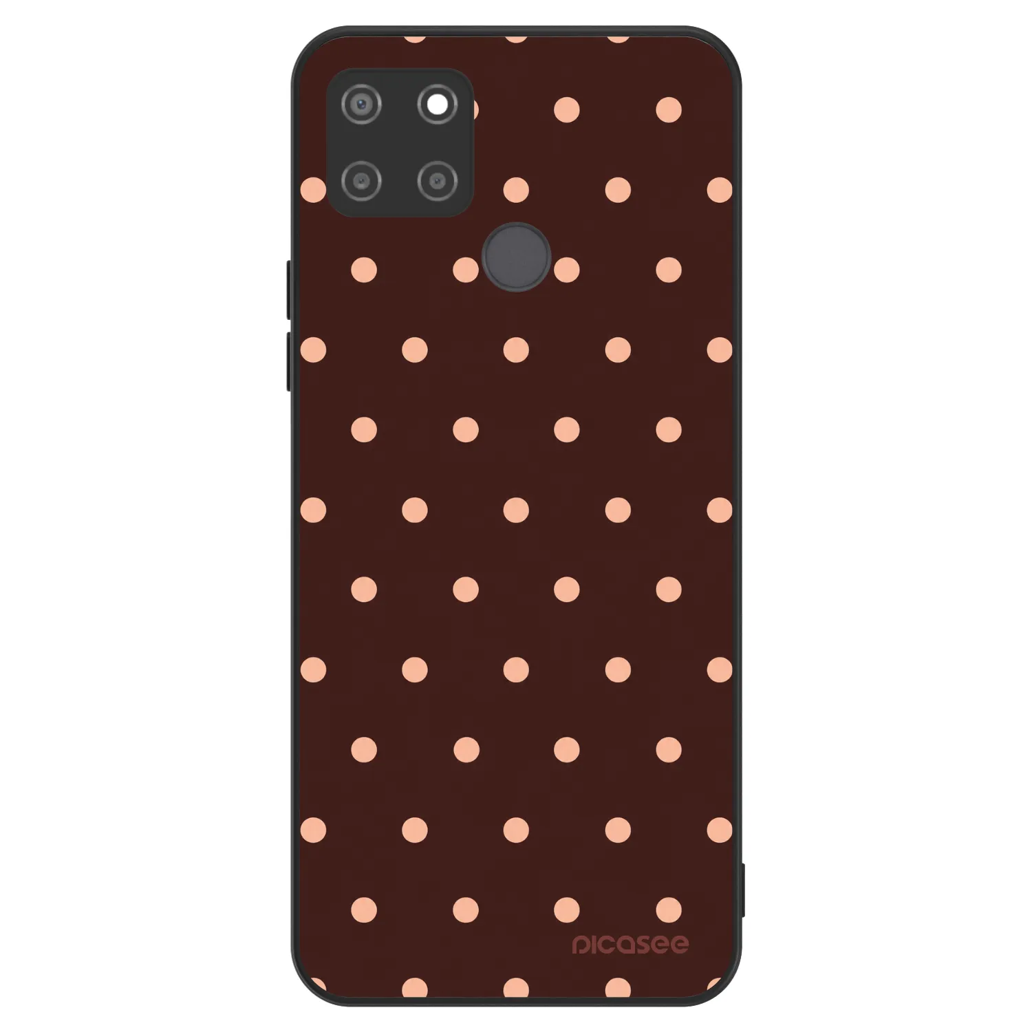 Picasee ULTIMATE CASE pentru Realme C21Y - Peach Dots & Chocolate