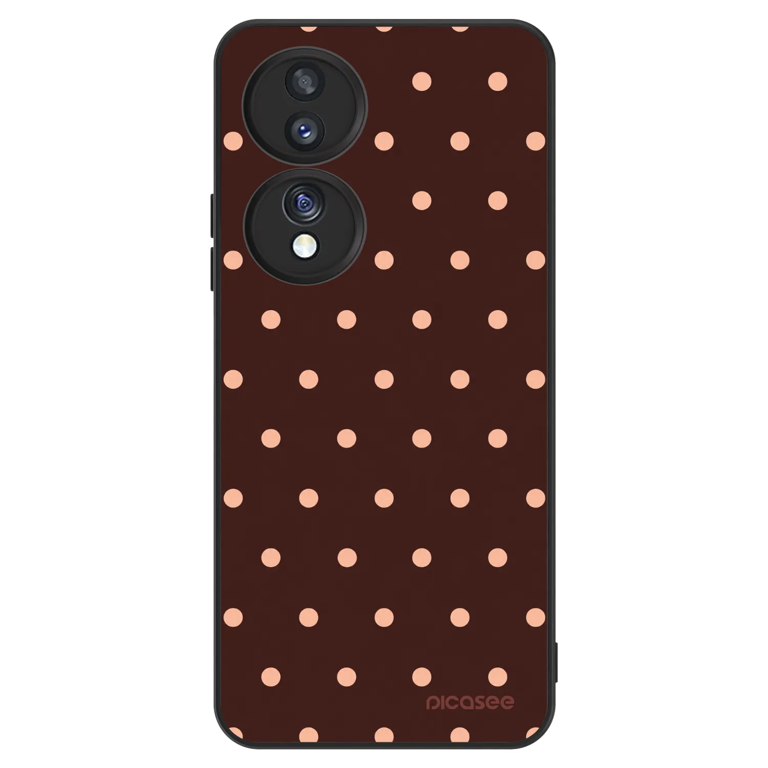 Picasee ULTIMATE CASE pentru Honor 70 - Peach Dots & Chocolate