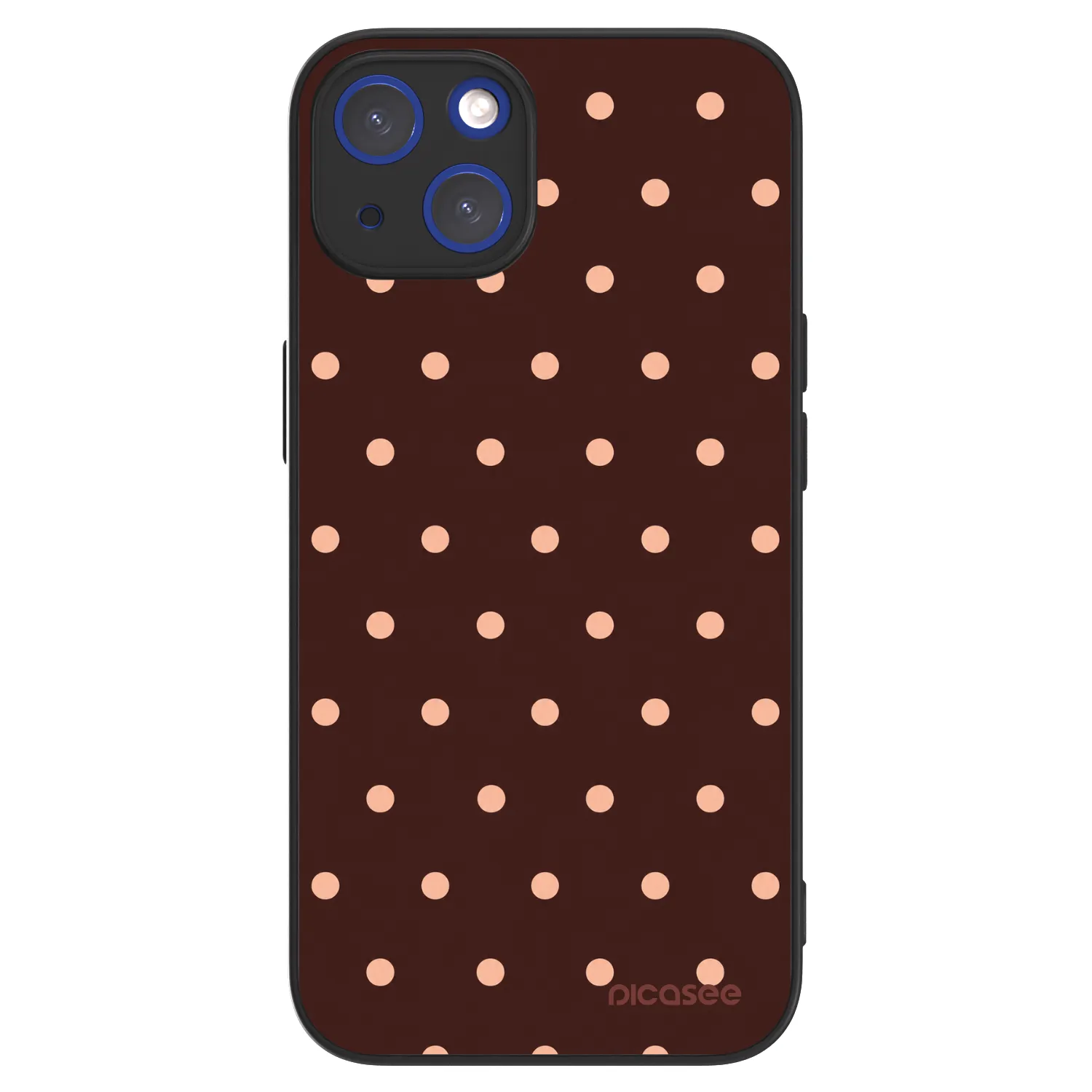 Picasee ULTIMATE CASE MagSafe pentru Apple iPhone 14 - Peach Dots & Chocolate