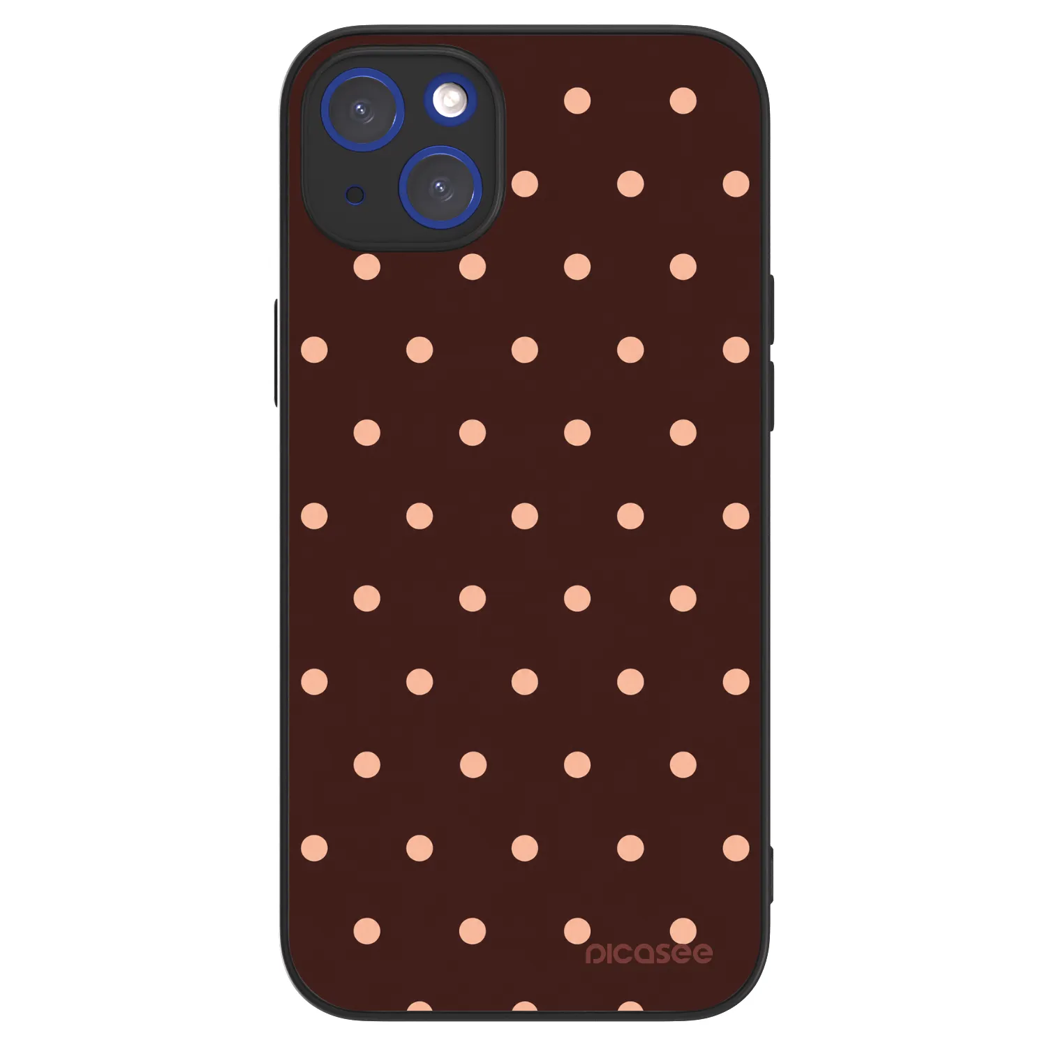 Picasee ULTIMATE CASE MagSafe pentru Apple iPhone 14 Plus - Peach Dots & Chocolate