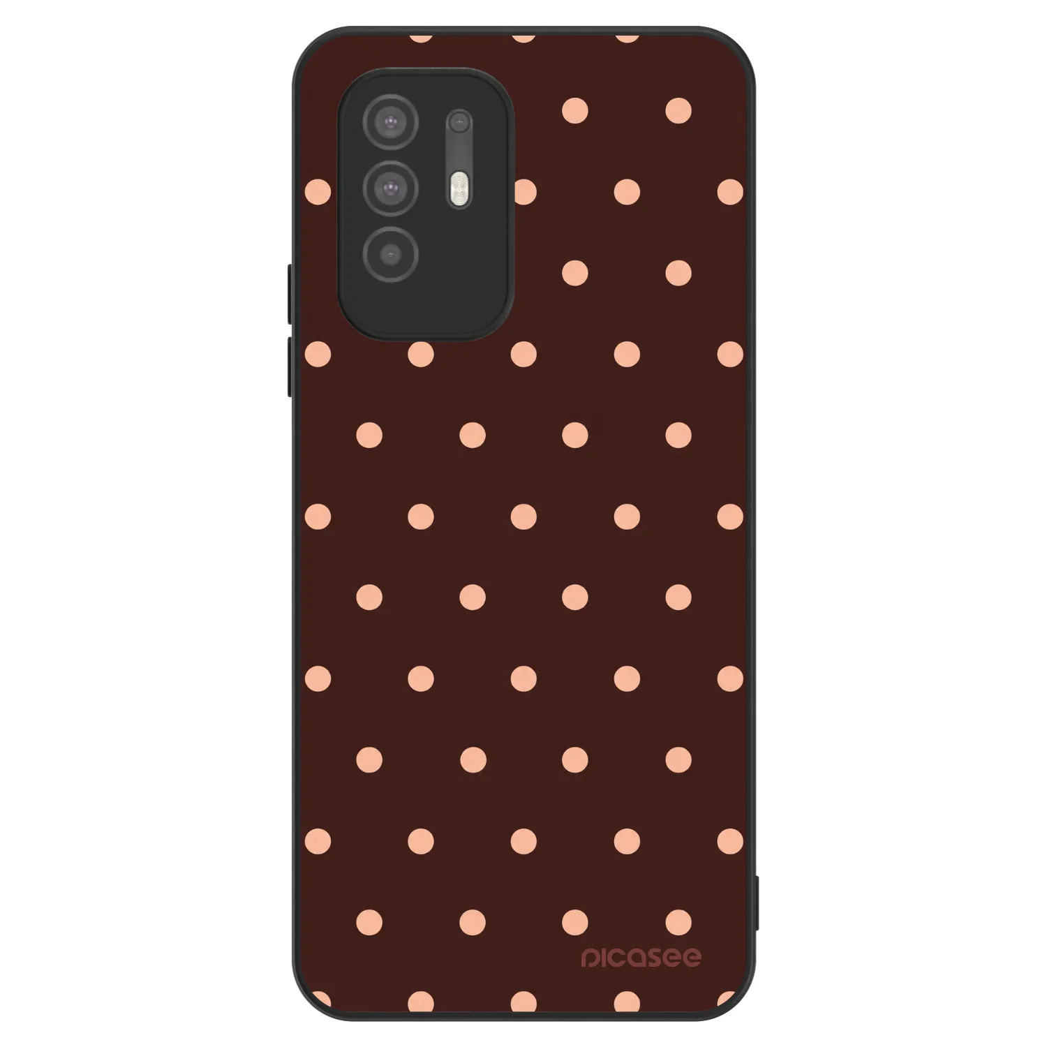 Picasee ULTIMATE CASE pentru OPPO A94 5G - Peach Dots & Chocolate