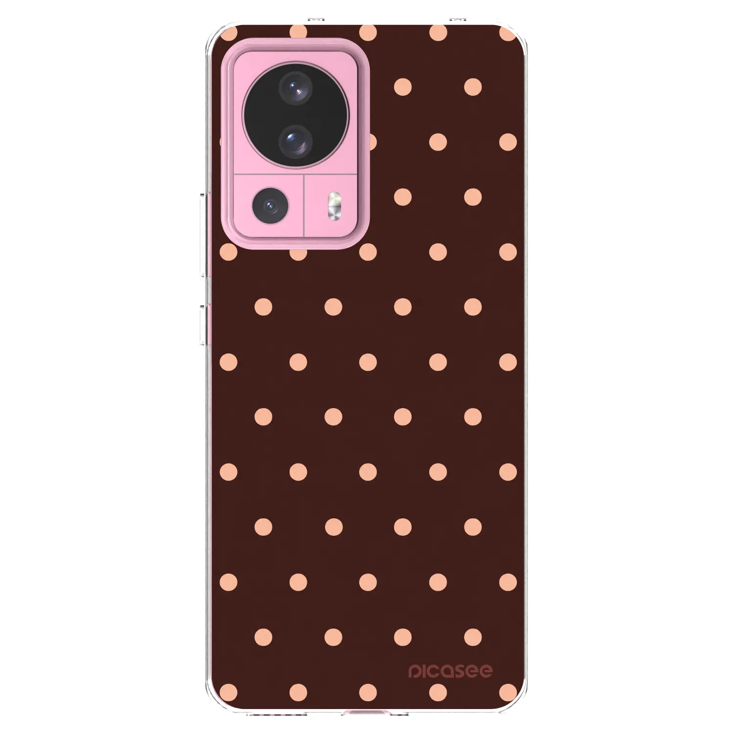 Picasee husă transparentă din silicon pentru Xiaomi 13 Lite - Peach Dots & Chocolate