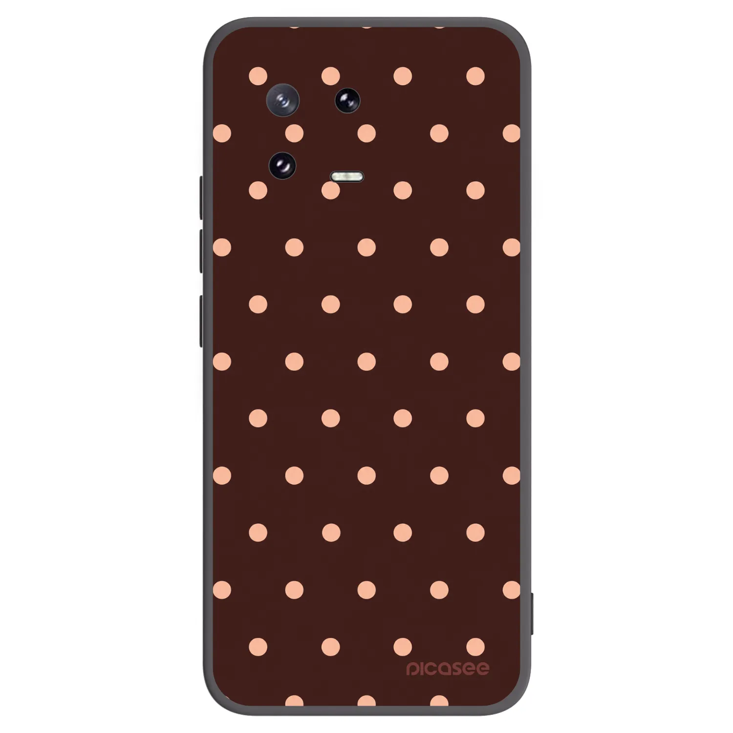 Picasee husă neagră din silicon pentru Xiaomi 13 Pro - Peach Dots & Chocolate
