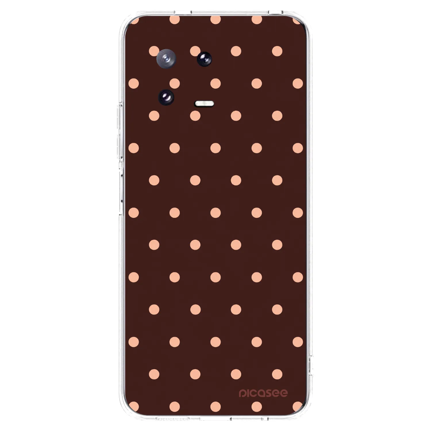 Picasee husă transparentă din silicon pentru Xiaomi 13 Pro - Peach Dots & Chocolate