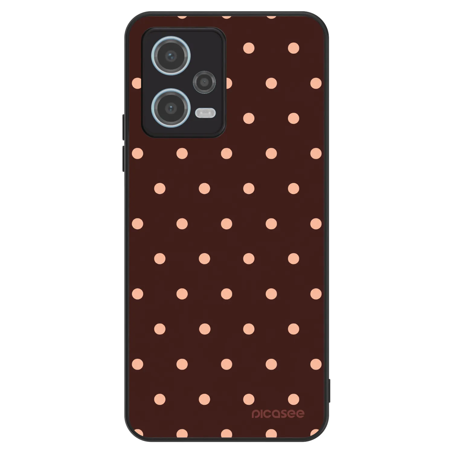 Picasee ULTIMATE CASE pentru Xiaomi Redmi Note 12 5G - Peach Dots & Chocolate