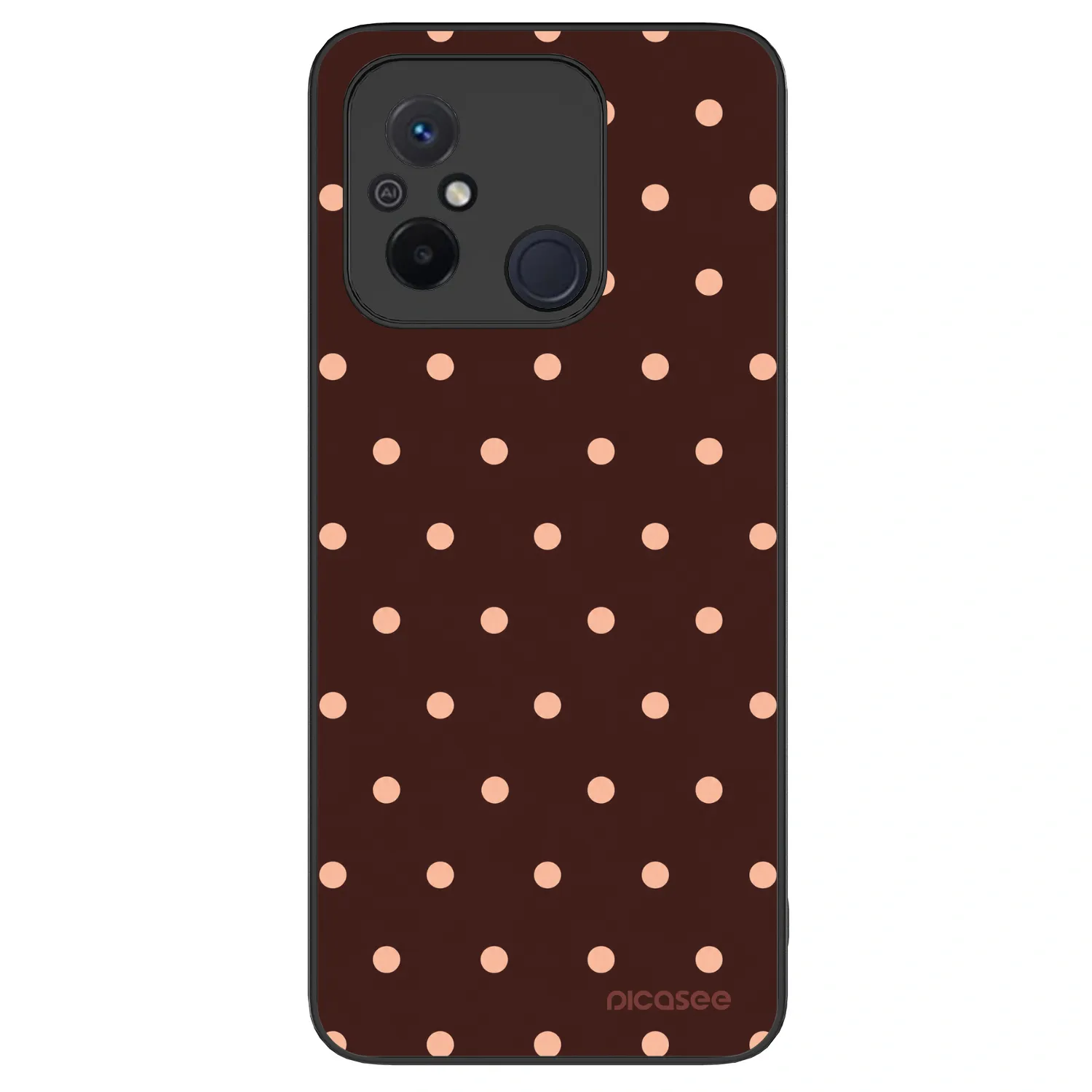 Picasee ULTIMATE CASE pentru Xiaomi Redmi 12C - Peach Dots & Chocolate