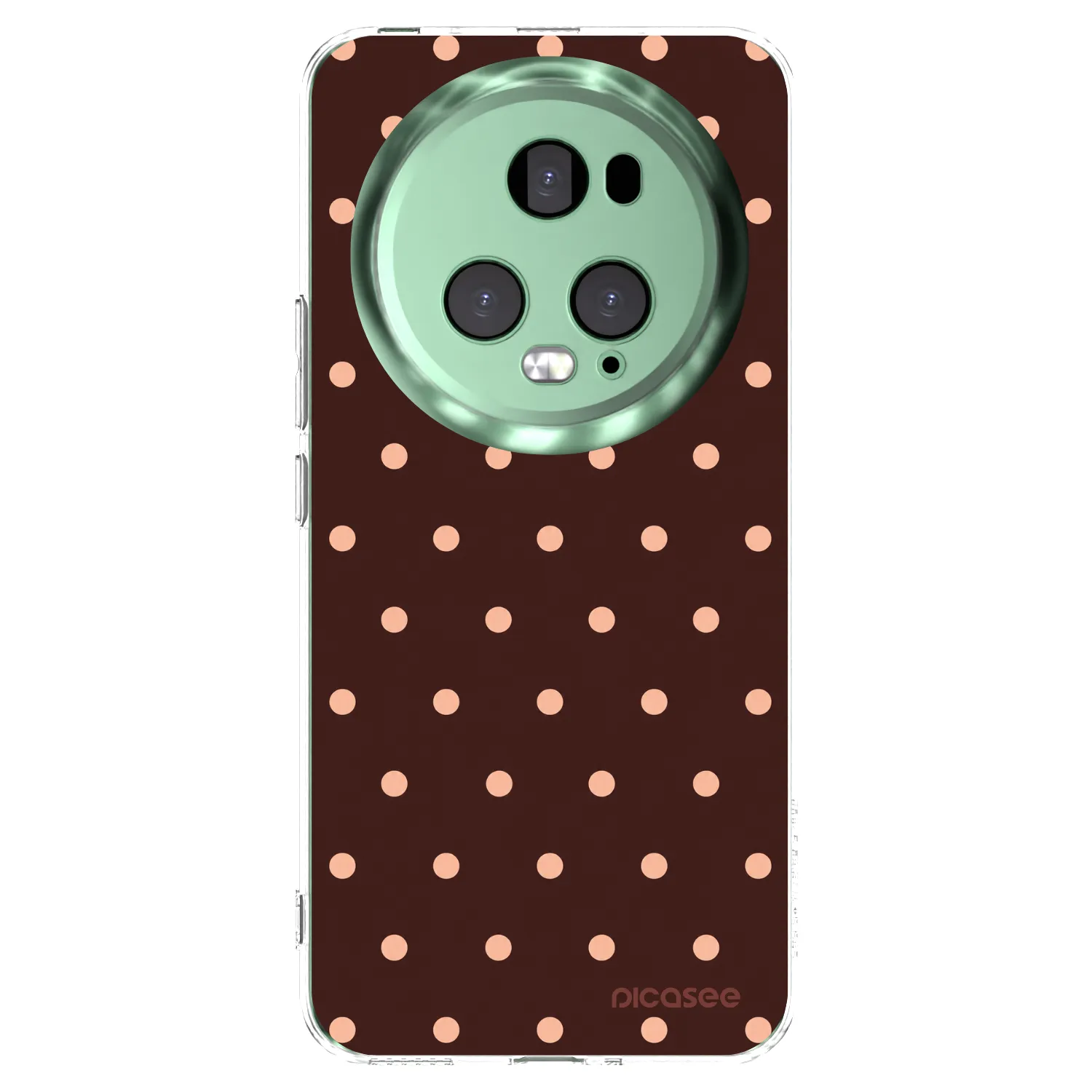 Picasee husă transparentă din silicon pentru Honor Magic5 Pro - Peach Dots & Chocolate