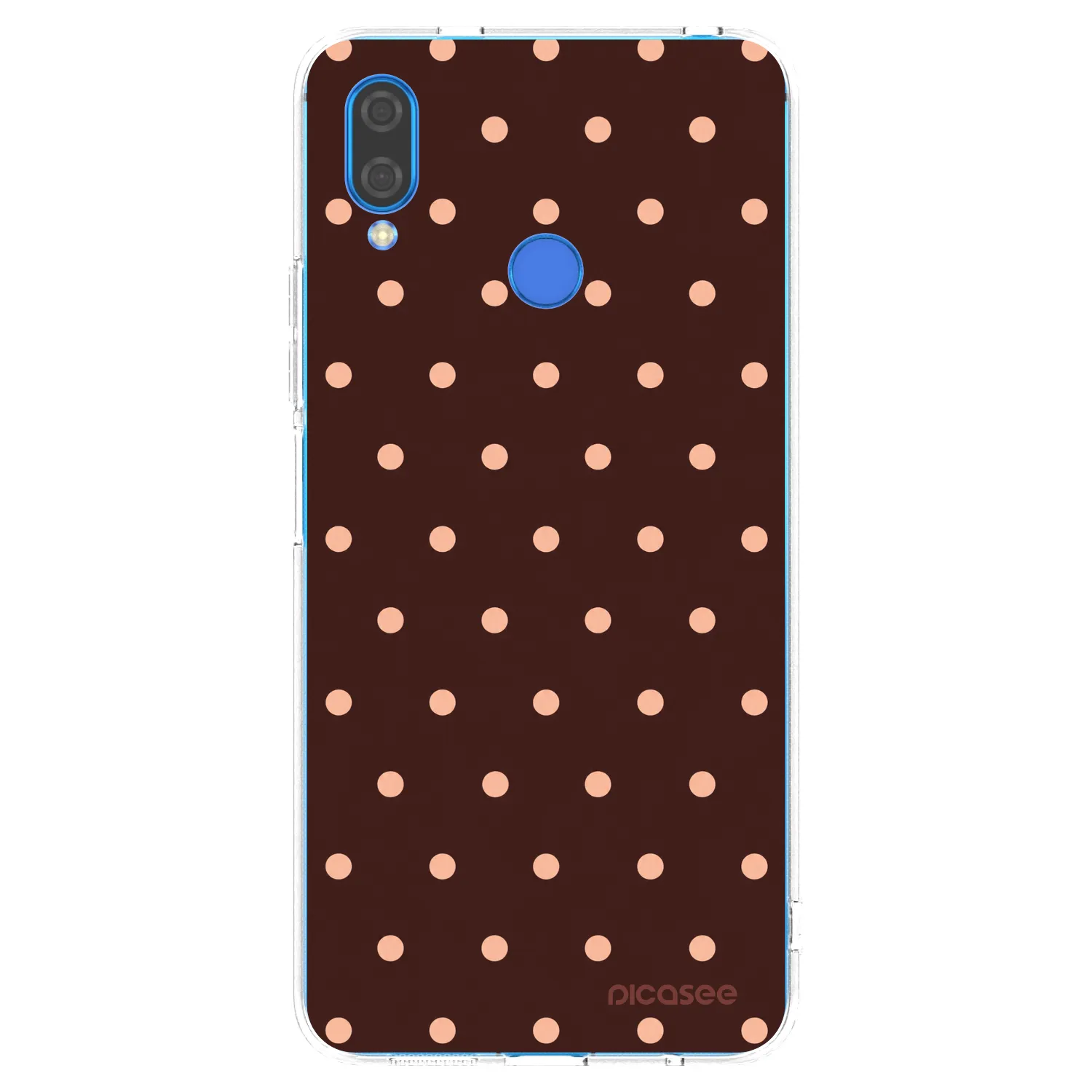 Picasee husă transparentă din silicon pentru Huawei Nova 3 - Peach Dots & Chocolate