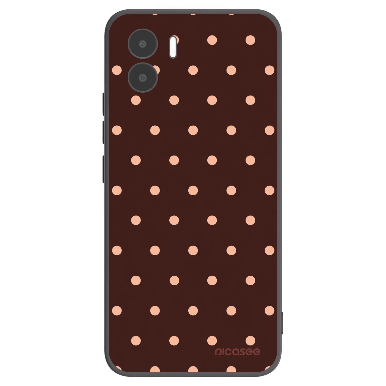 Picasee husă neagră din silicon pentru Xiaomi Redmi A2 - Peach Dots & Chocolate