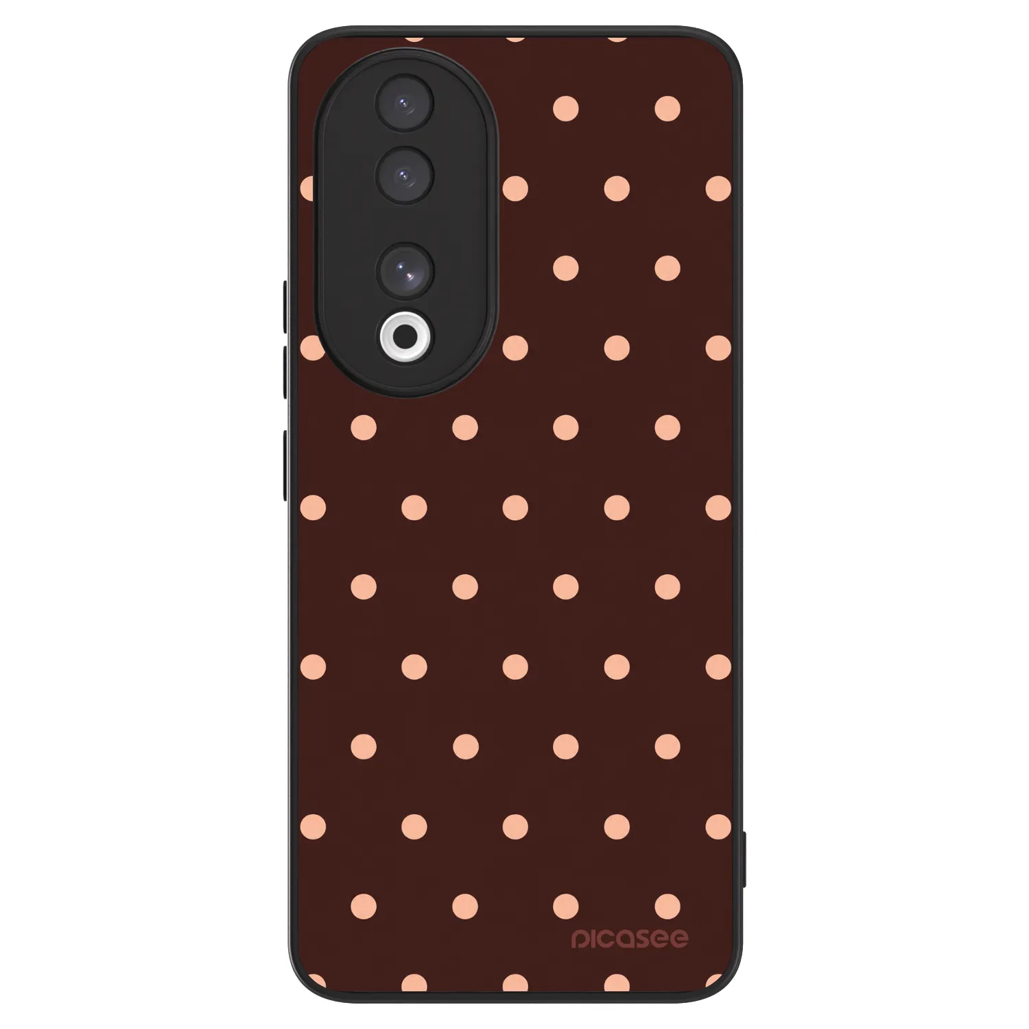 Picasee ULTIMATE CASE pentru Honor 90 5G - Peach Dots & Chocolate