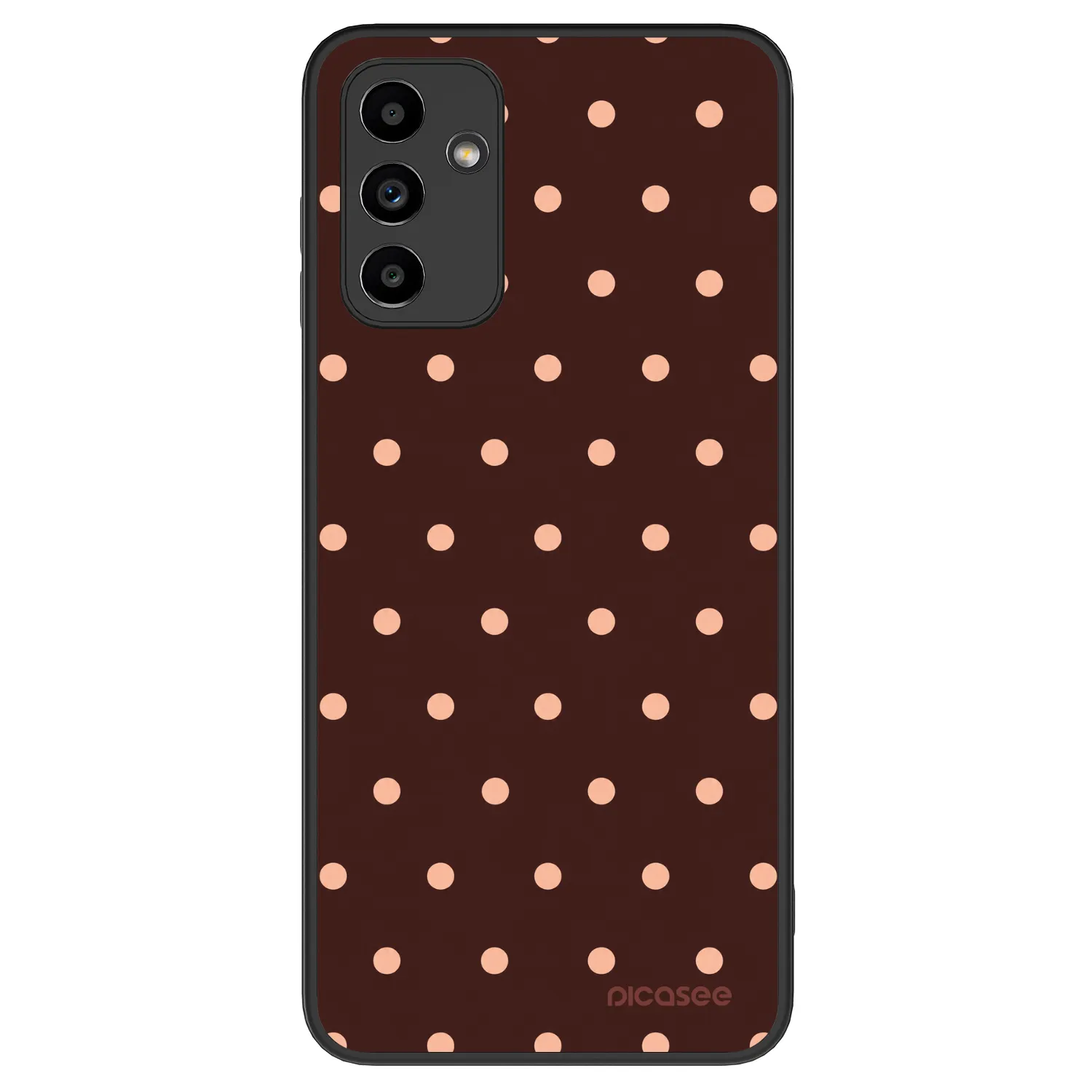 Picasee ULTIMATE CASE pentru Samsung Galaxy A04s A047F - Peach Dots & Chocolate