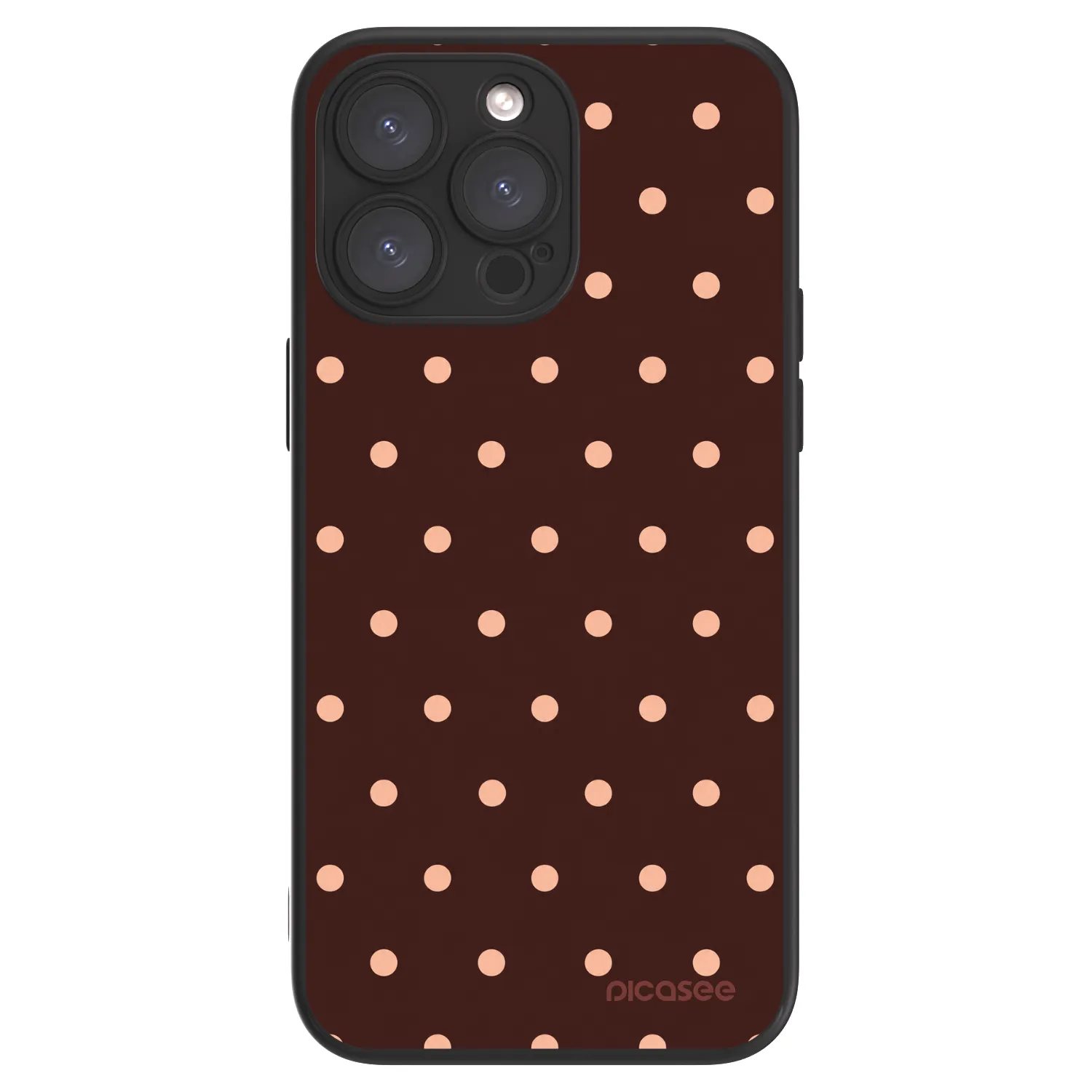 Picasee ULTIMATE CASE MagSafe pentru Apple iPhone 15 Pro Max - Peach Dots & Chocolate