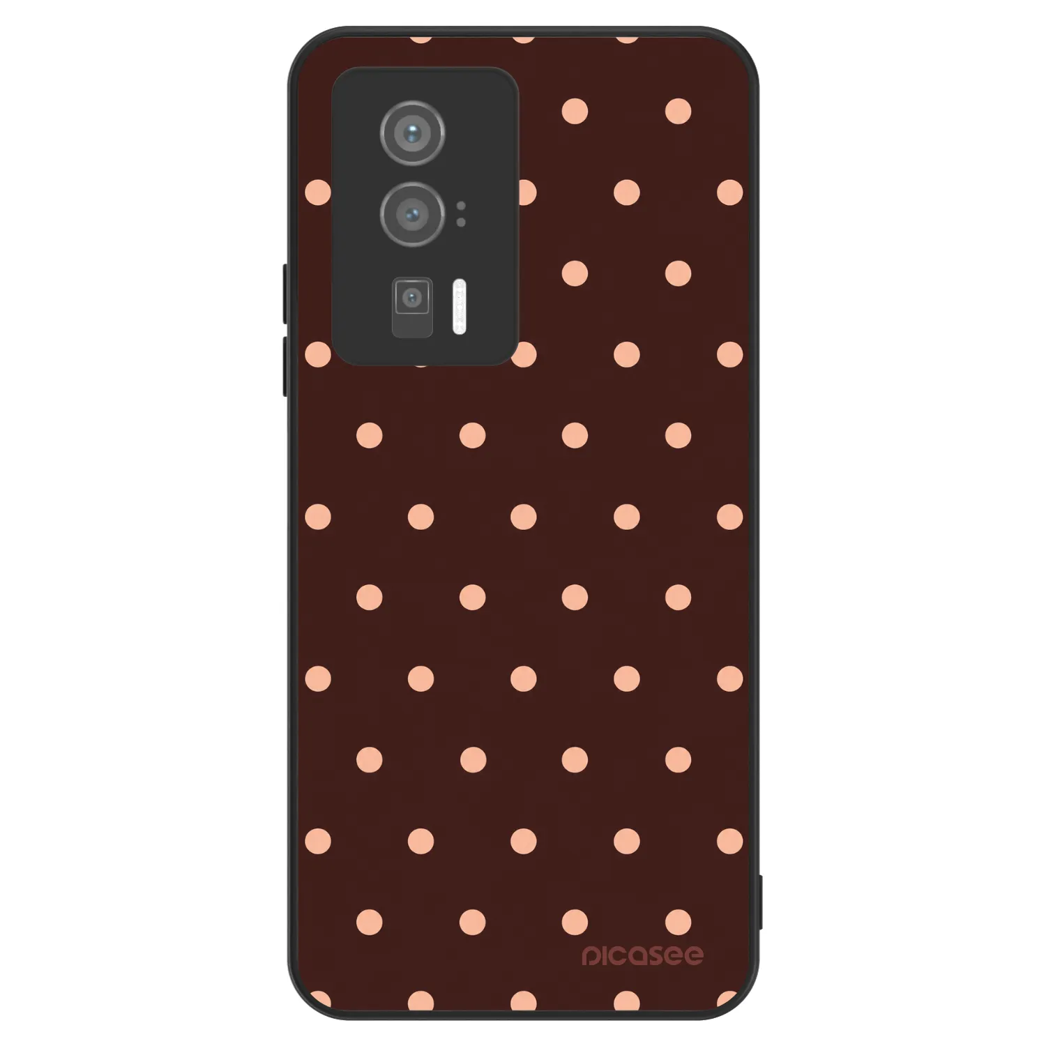 Picasee ULTIMATE CASE pentru Xiaomi Poco F5 Pro 5G - Peach Dots & Chocolate