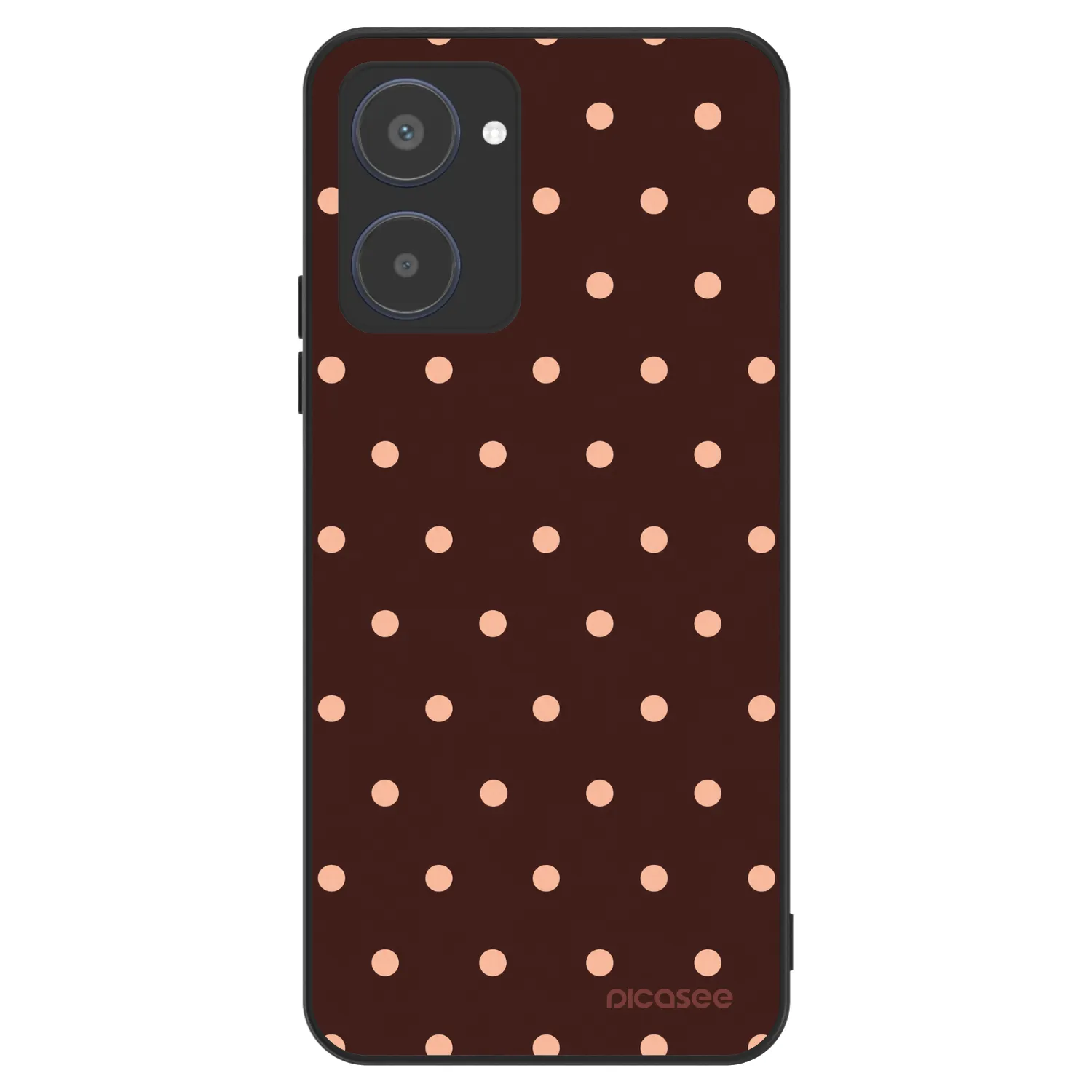 Picasee ULTIMATE CASE pentru Realme 10 4G - Peach Dots & Chocolate