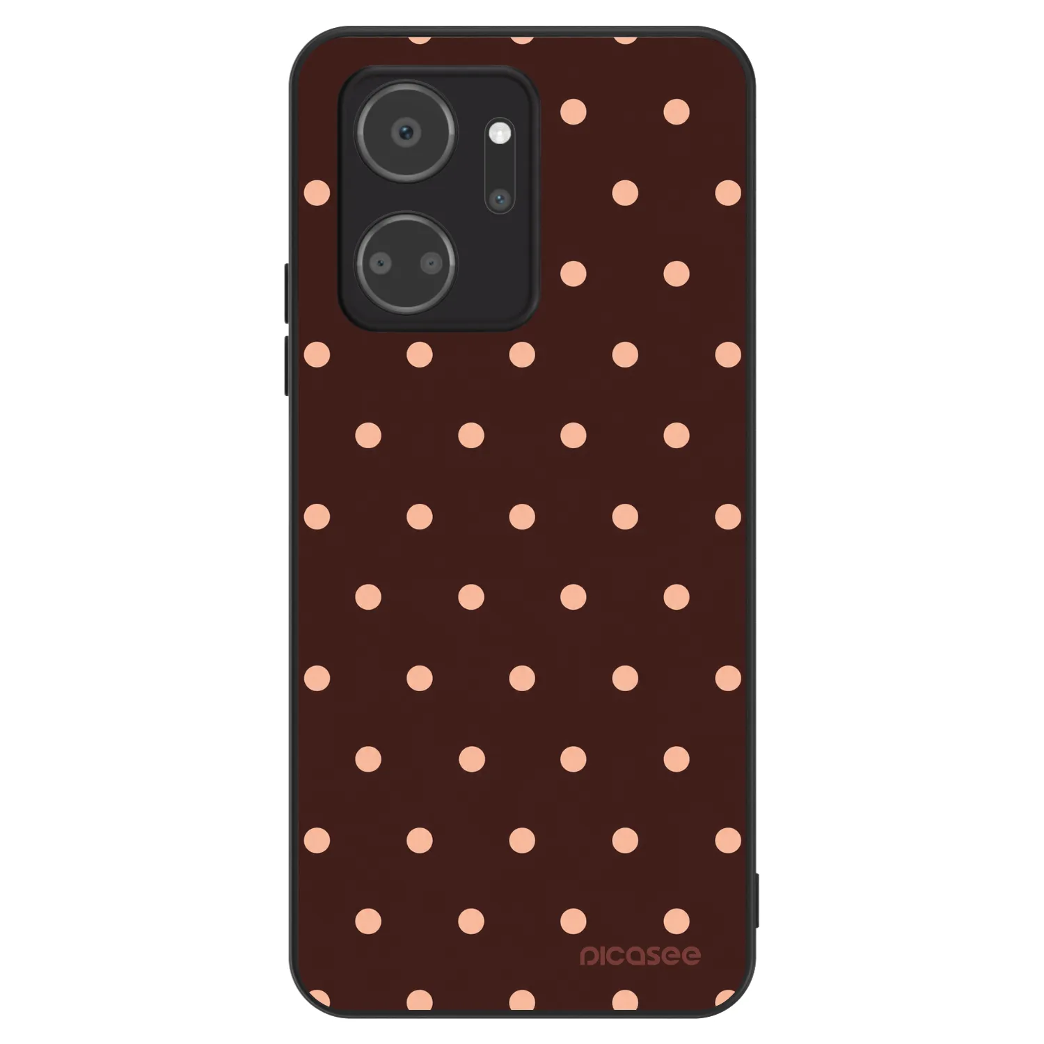 Picasee ULTIMATE CASE pentru Honor X7a - Peach Dots & Chocolate