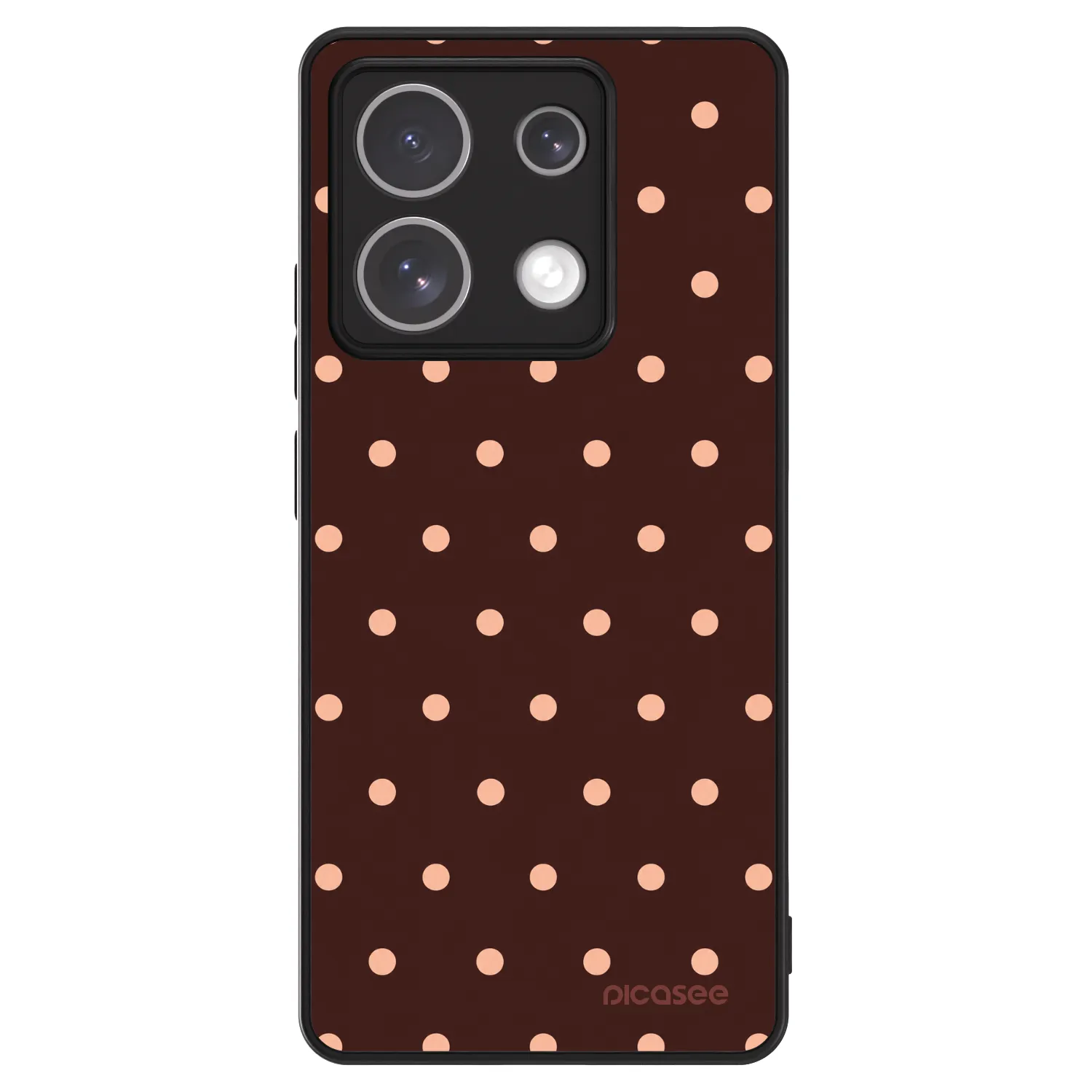 Picasee ULTIMATE CASE pentru Xiaomi Redmi Note 13 5G - Peach Dots & Chocolate