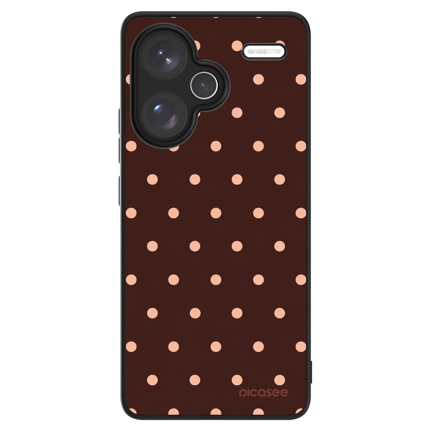 Picasee ULTIMATE CASE pentru Xiaomi Redmi Note 13 Pro+ 5G - Peach Dots & Chocolate