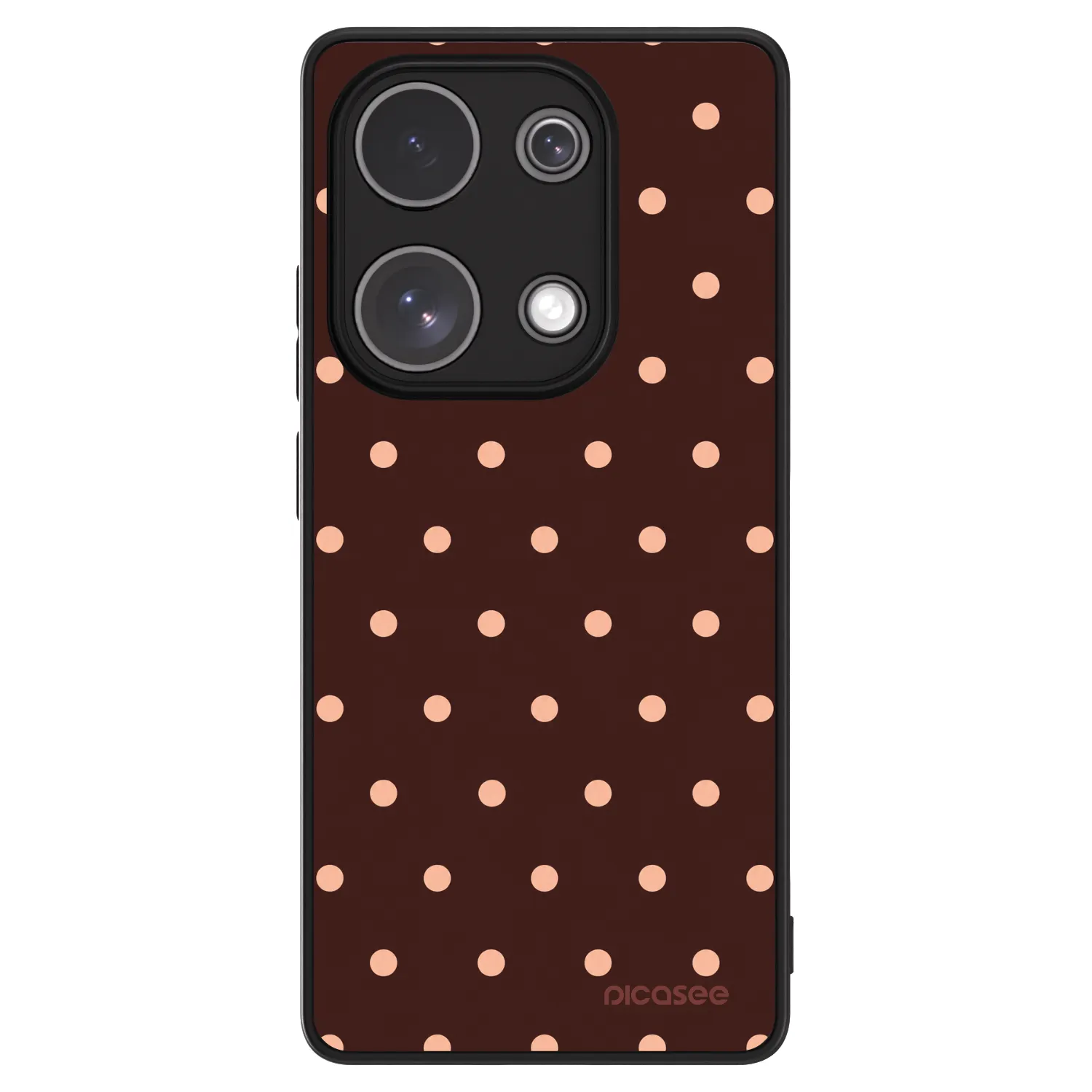 Picasee ULTIMATE CASE pentru Xiaomi Redmi Note 13 Pro 4G - Peach Dots & Chocolate