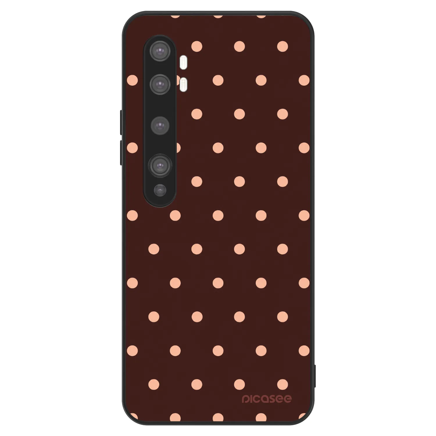 Picasee ULTIMATE CASE pentru Xiaomi Mi Note 10 (Pro) - Peach Dots & Chocolate