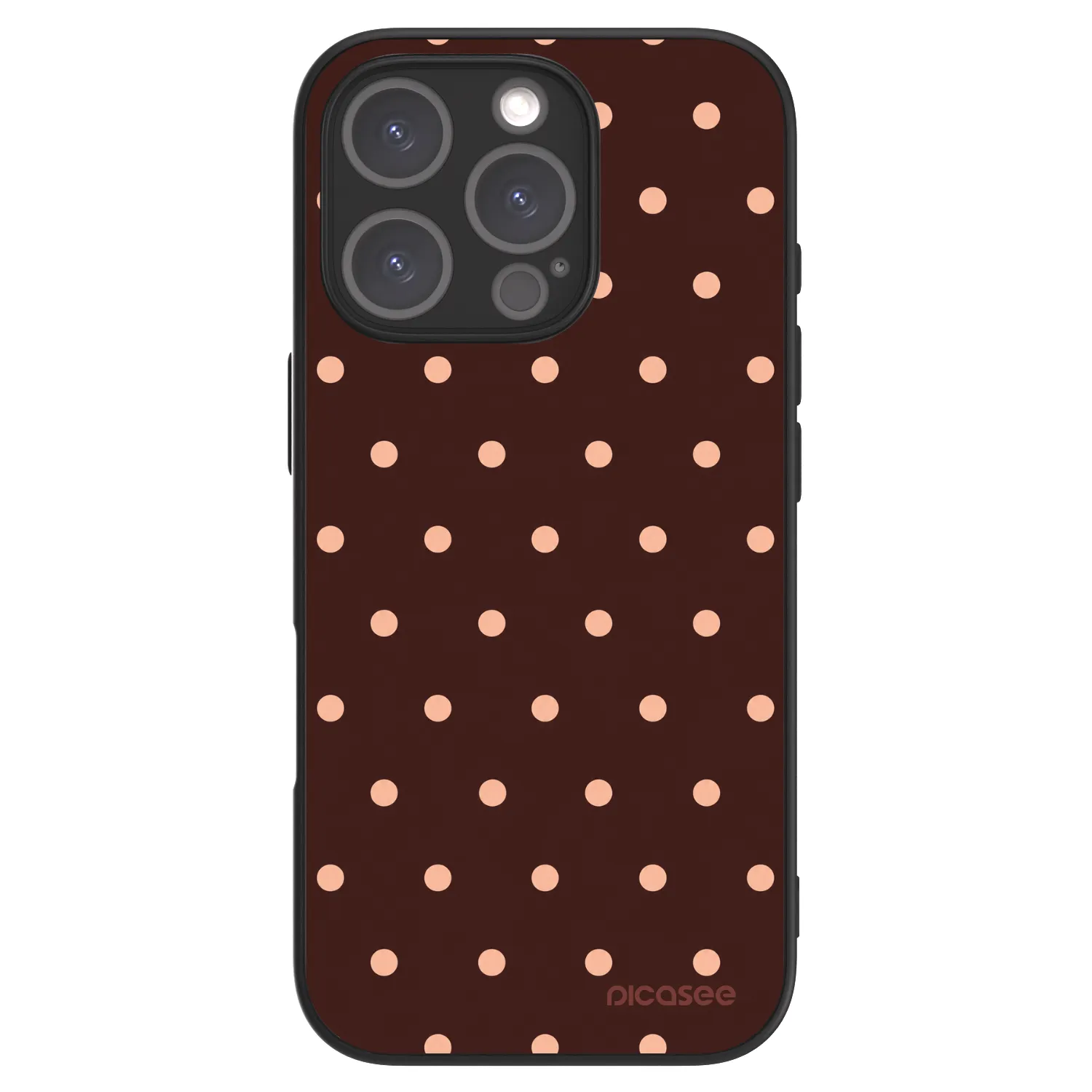 Picasee ULTIMATE CASE pentru Apple iPhone 16 Pro - Peach Dots & Chocolate