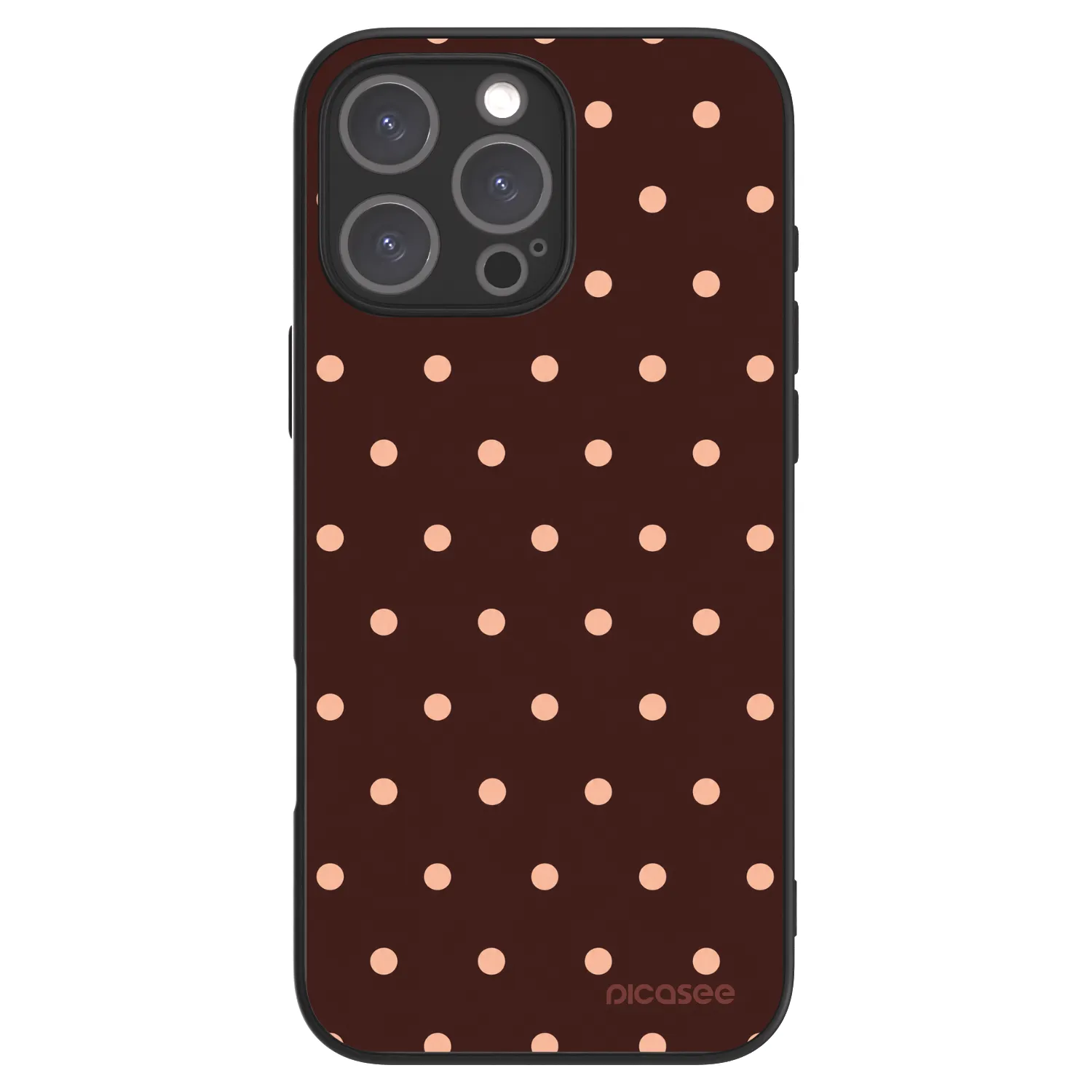 Picasee ULTIMATE CASE pentru Apple iPhone 16 Pro Max - Peach Dots & Chocolate