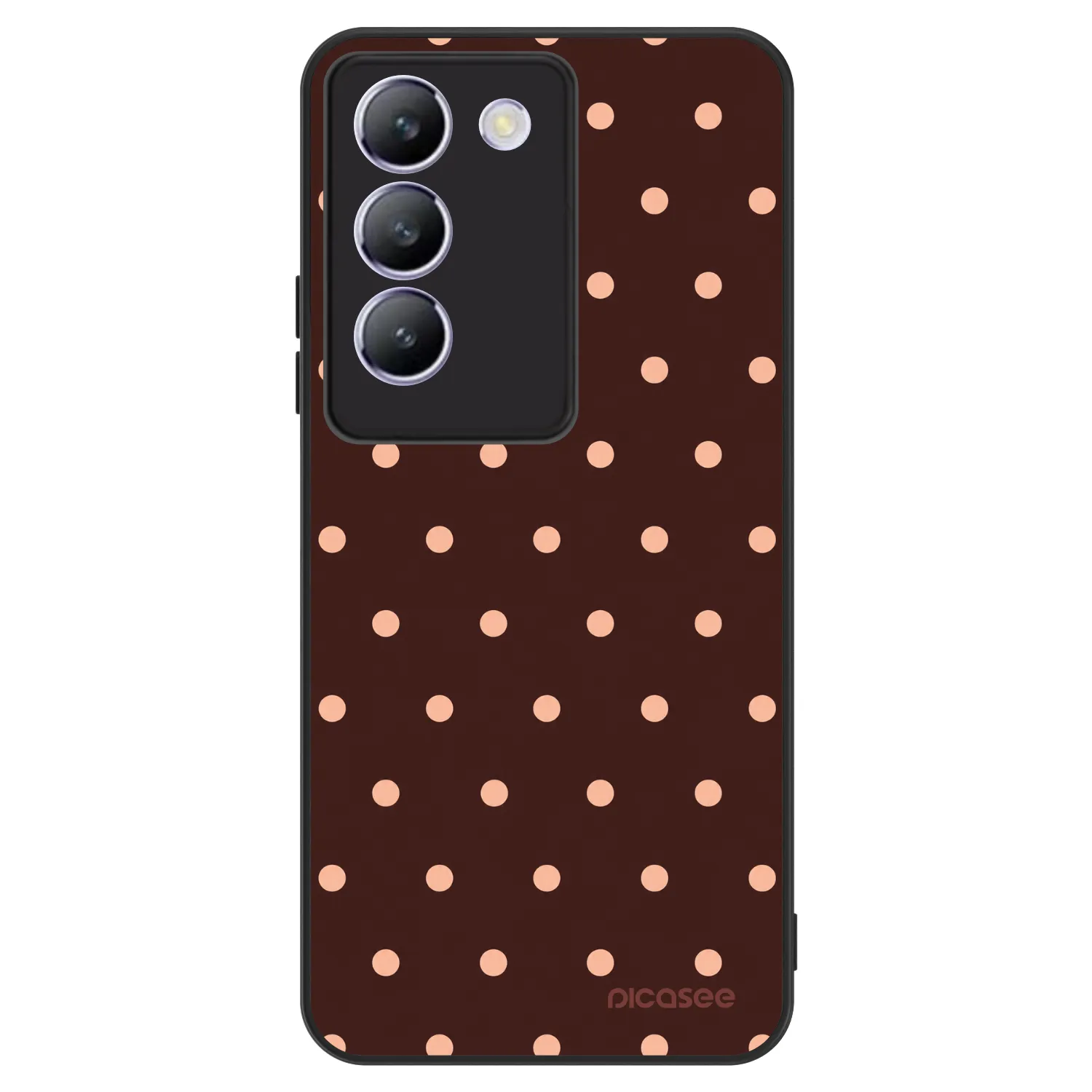 Picasee ULTIMATE CASE pentru Vivo V40 SE 5G - Peach Dots & Chocolate