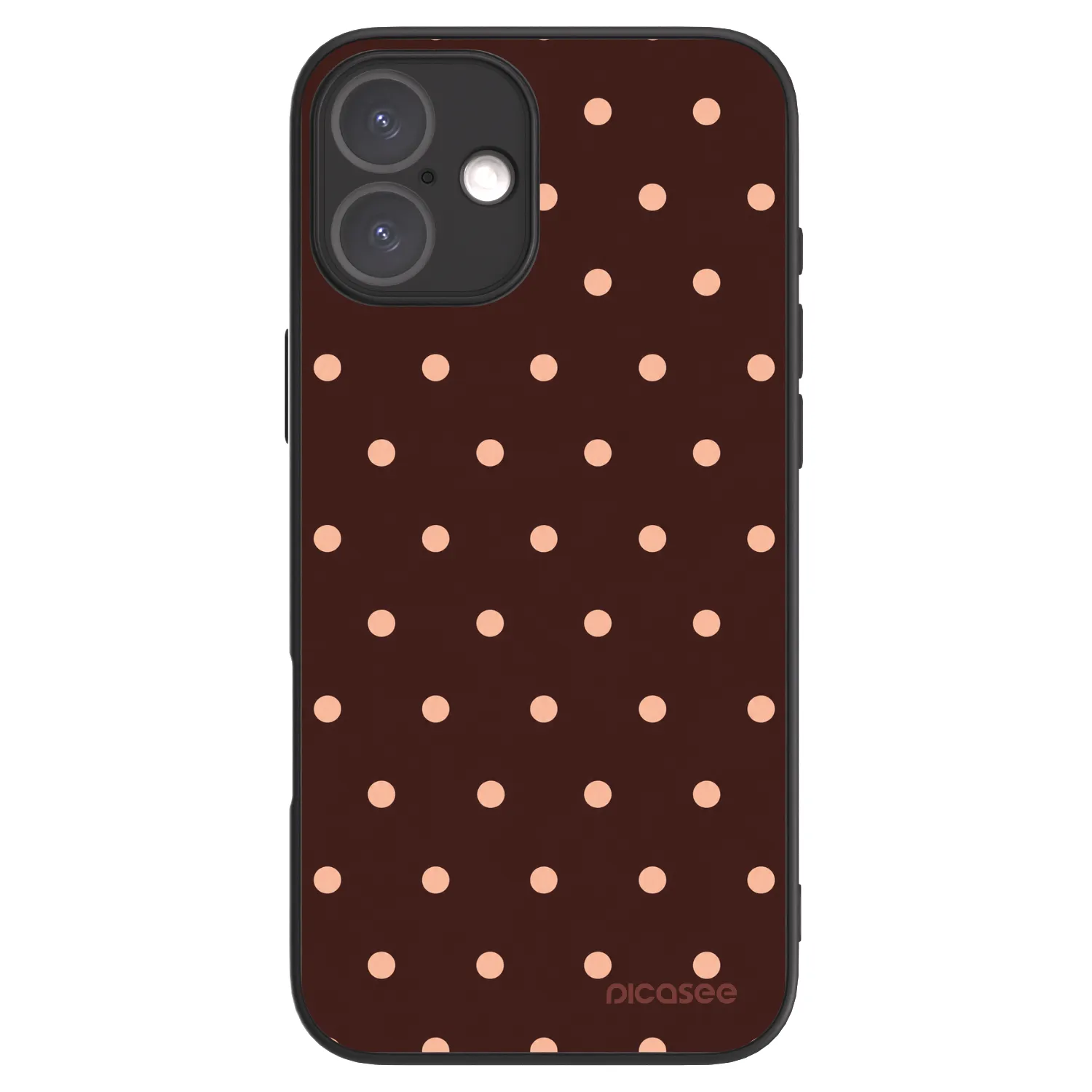 Picasee ULTIMATE CASE MagSafe pentru Apple iPhone 16 Plus - Peach Dots & Chocolate