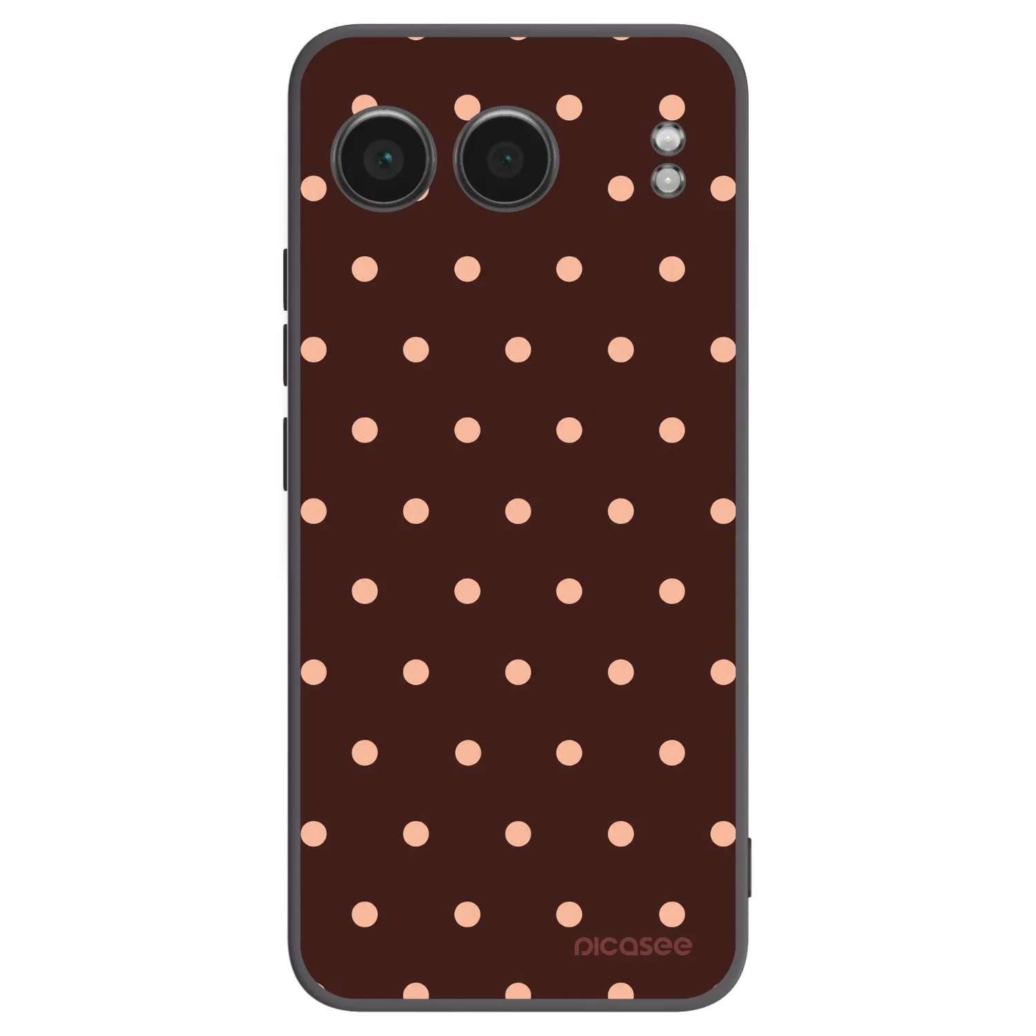 Picasee husă neagră din silicon pentru OnePlus Nord 4 - Peach Dots & Chocolate