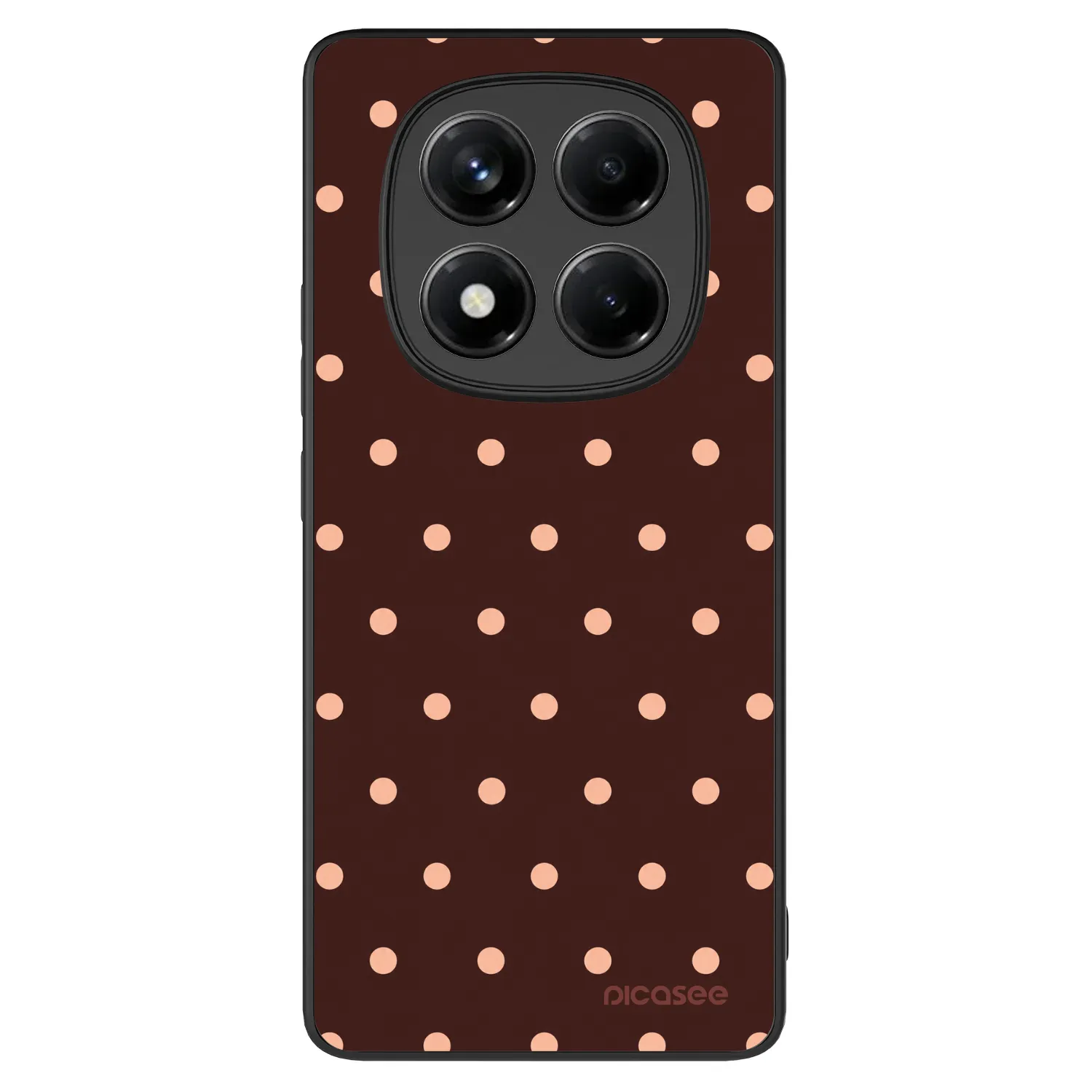 Picasee ULTIMATE CASE pentru Xiaomi Redmi Note 14 Pro+ 5G - Peach Dots & Chocolate