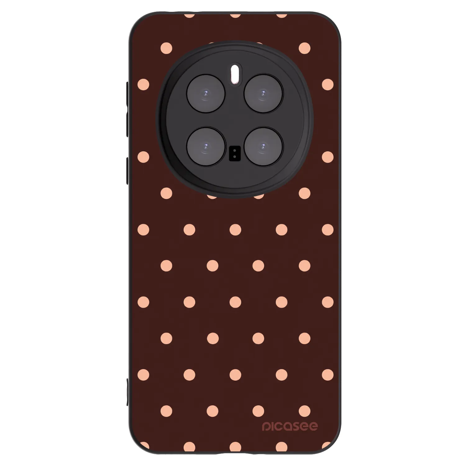 Picasee husă neagră din silicon pentru Honor Magic7 Pro 5G - Peach Dots & Chocolate