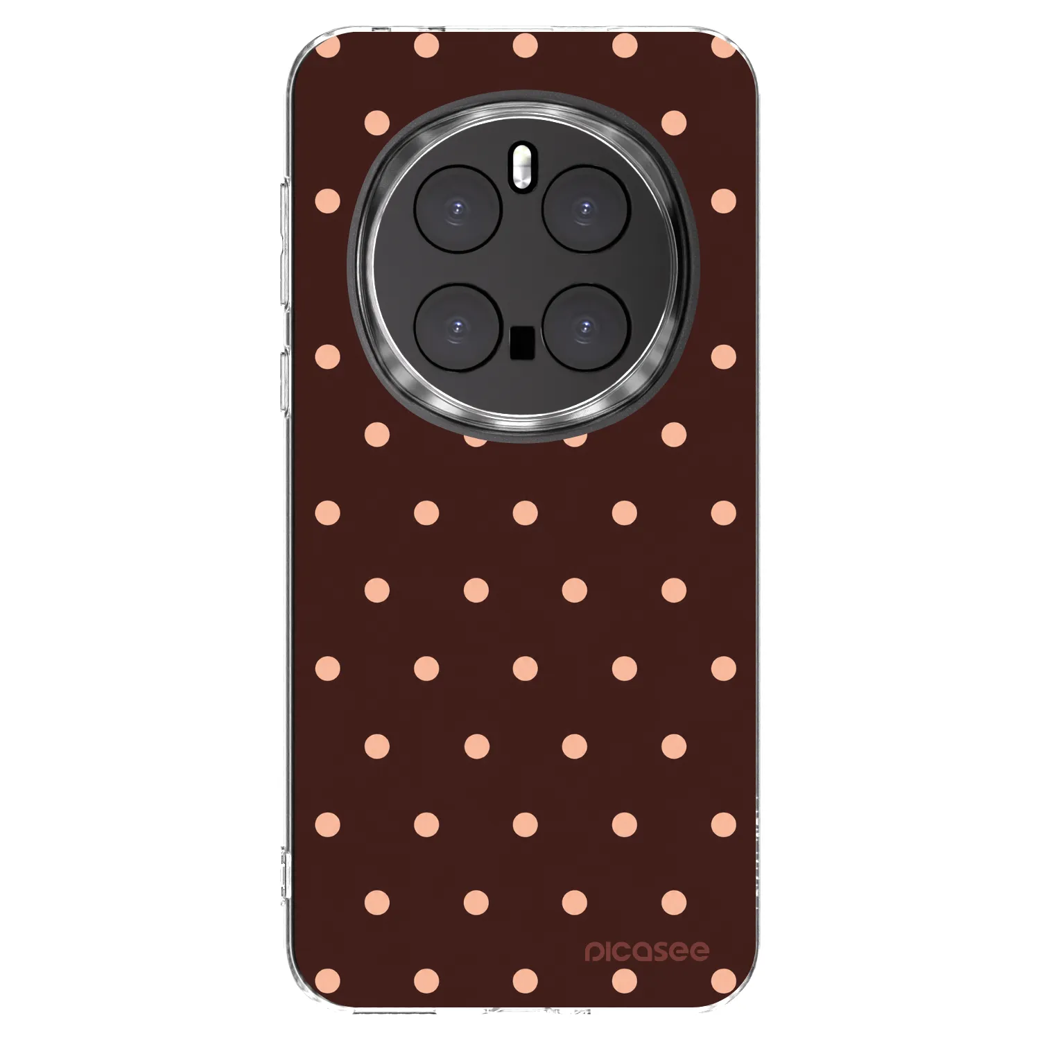 Picasee husă transparentă din silicon pentru Honor Magic7 Pro 5G - Peach Dots & Chocolate