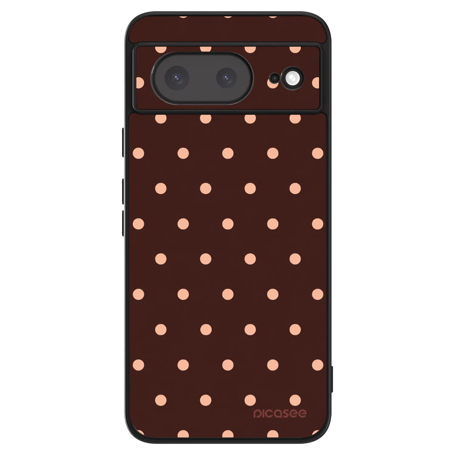 Picasee ULTIMATE CASE pentru Google Pixel 8a - Peach Dots & Chocolate