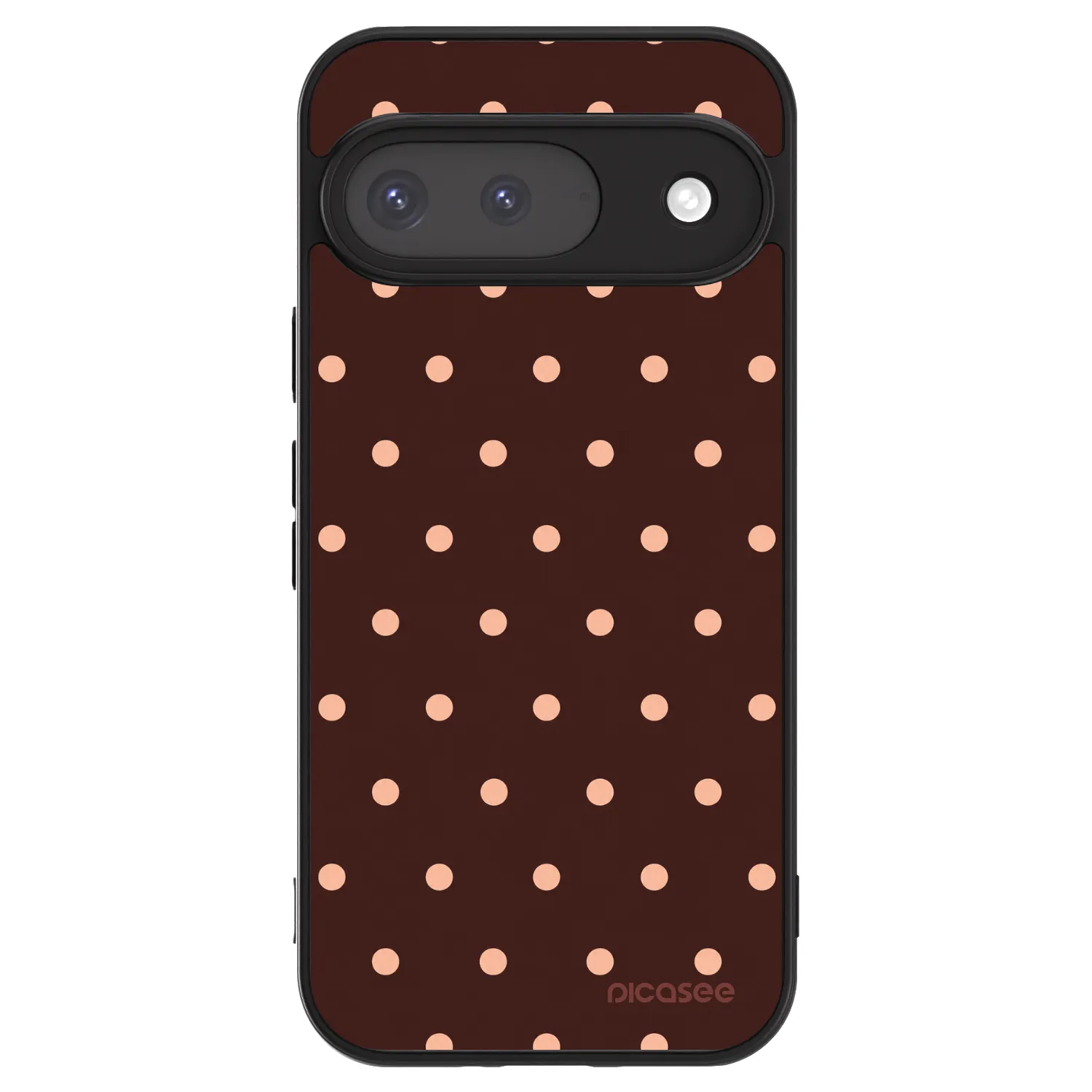 Picasee ULTIMATE CASE pentru Google Pixel 9 - Peach Dots & Chocolate