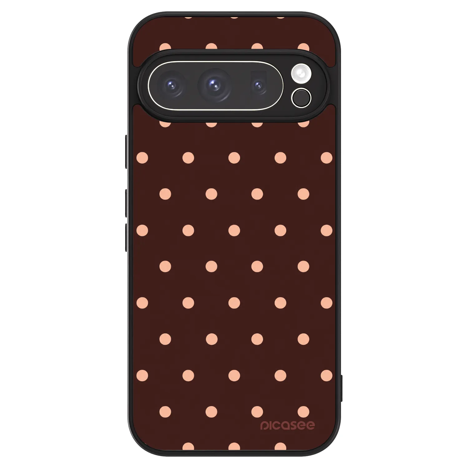 Picasee ULTIMATE CASE pentru Google Pixel 9 Pro - Peach Dots & Chocolate