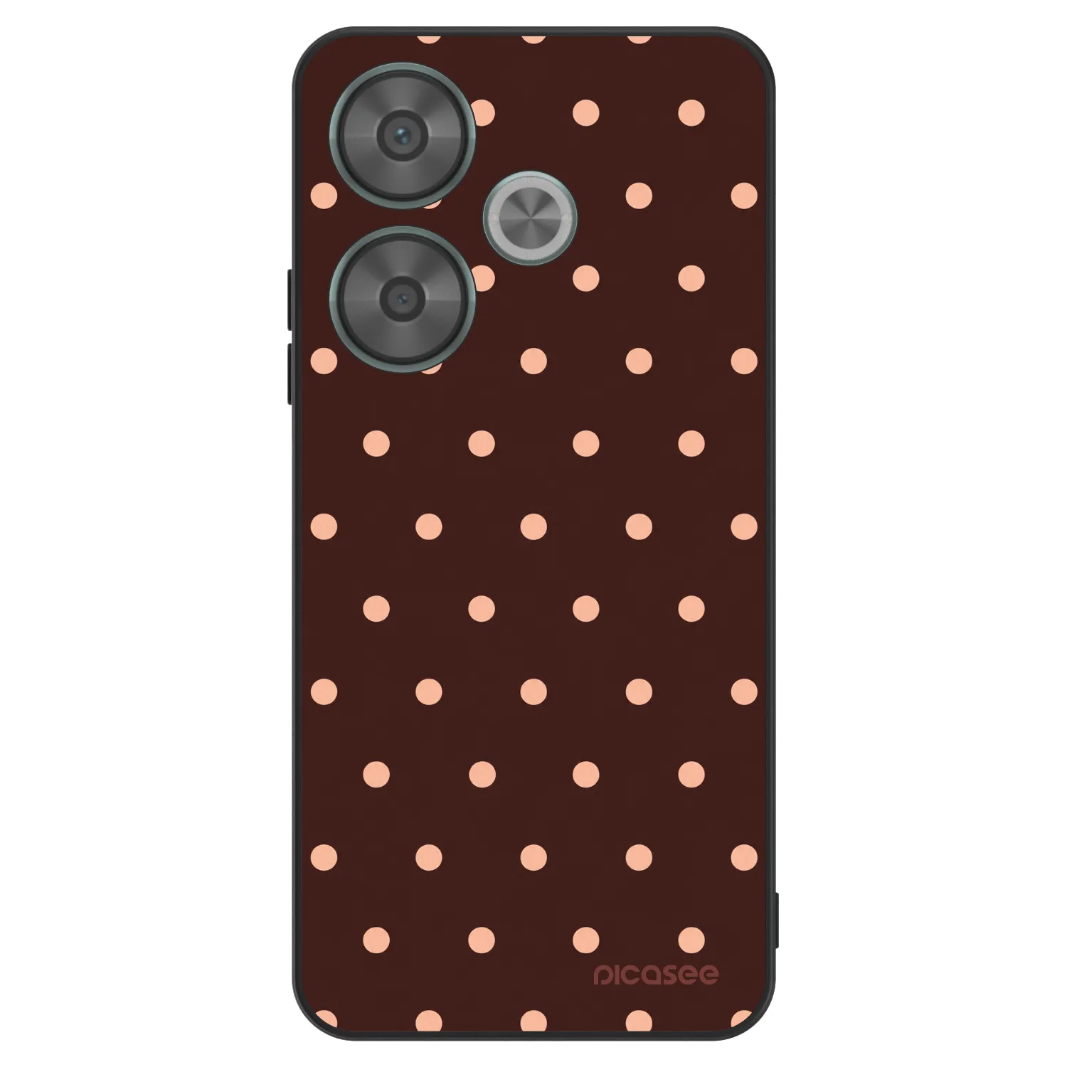 Picasee ULTIMATE CASE pentru Xiaomi Poco F6 - Peach Dots & Chocolate
