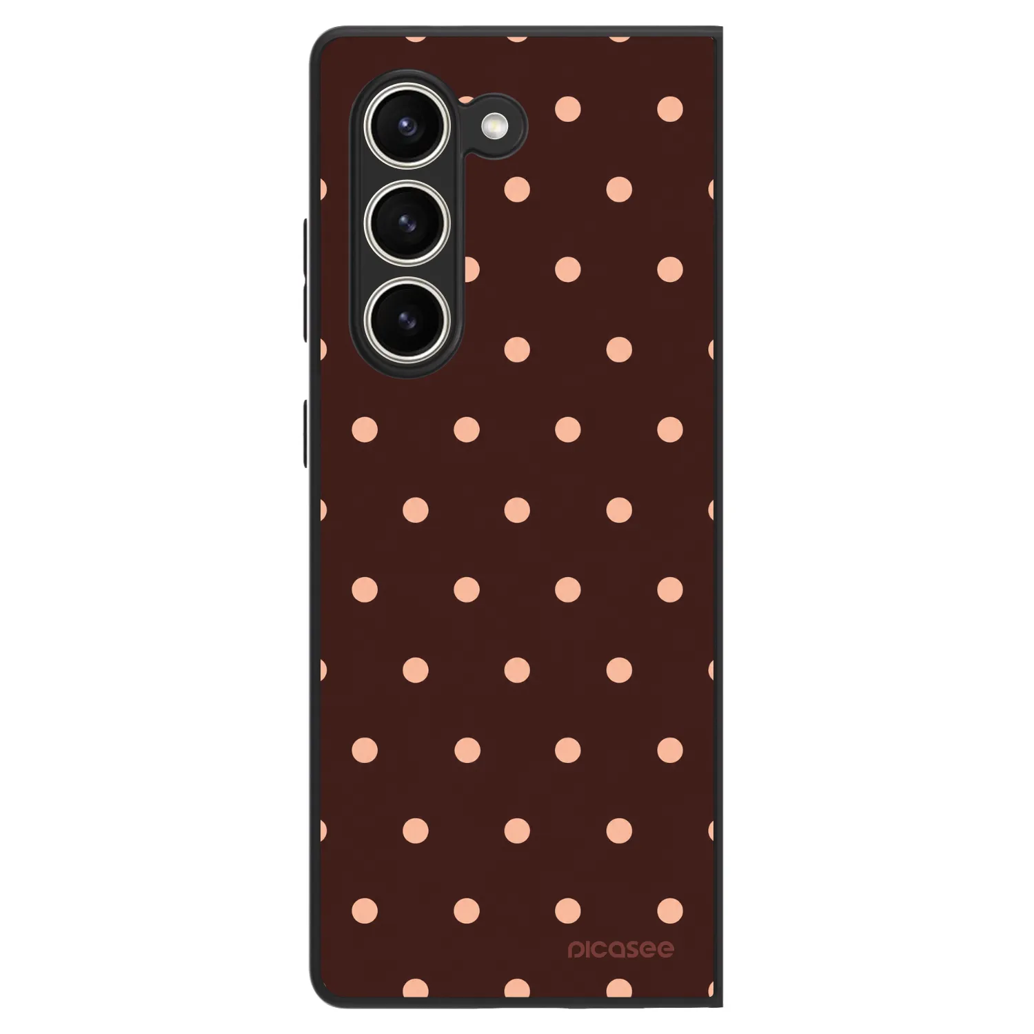 Picasee ULTIMATE CASE pentru Samsung Galaxy Z Fold5 5G - Peach Dots & Chocolate