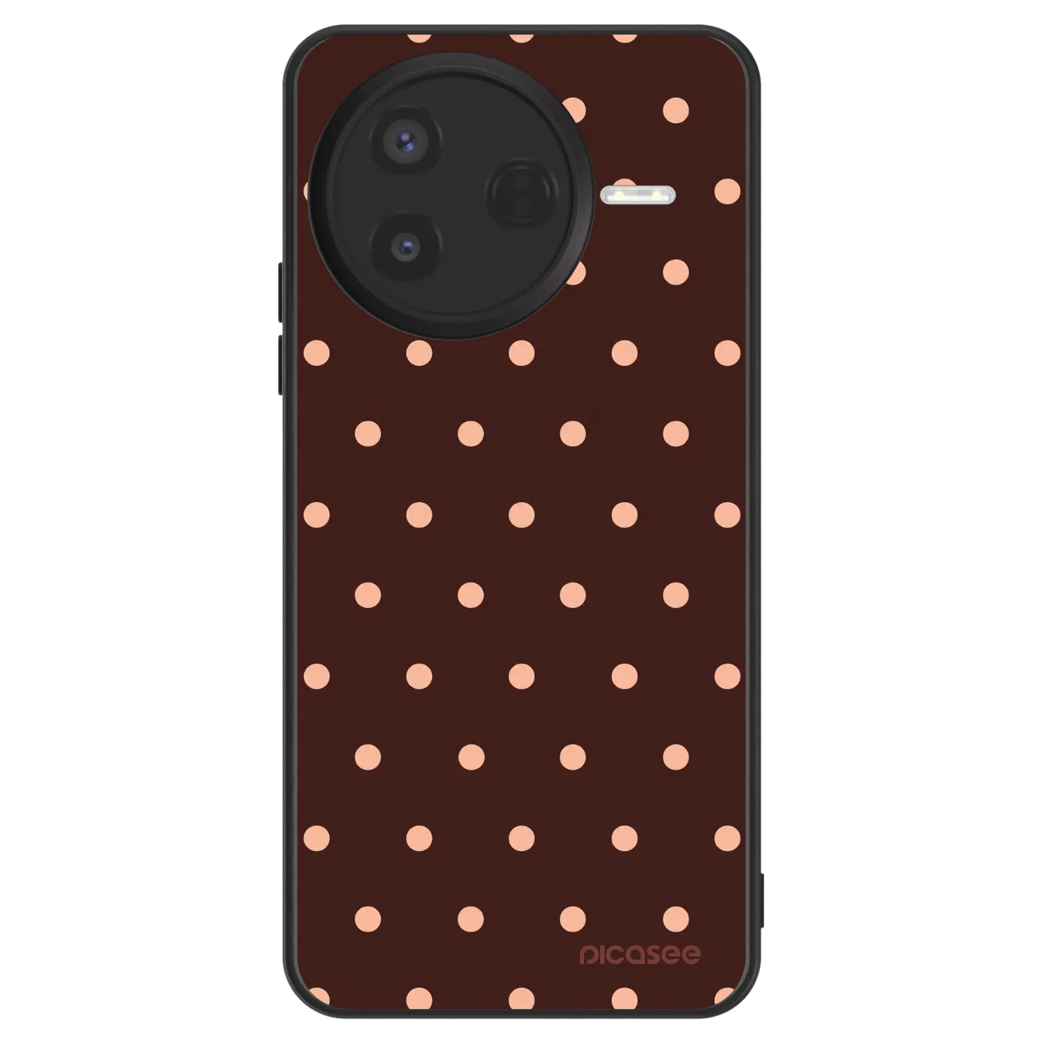 Picasee ULTIMATE CASE pentru Xiaomi Poco F7 Pro 5G - Peach Dots & Chocolate