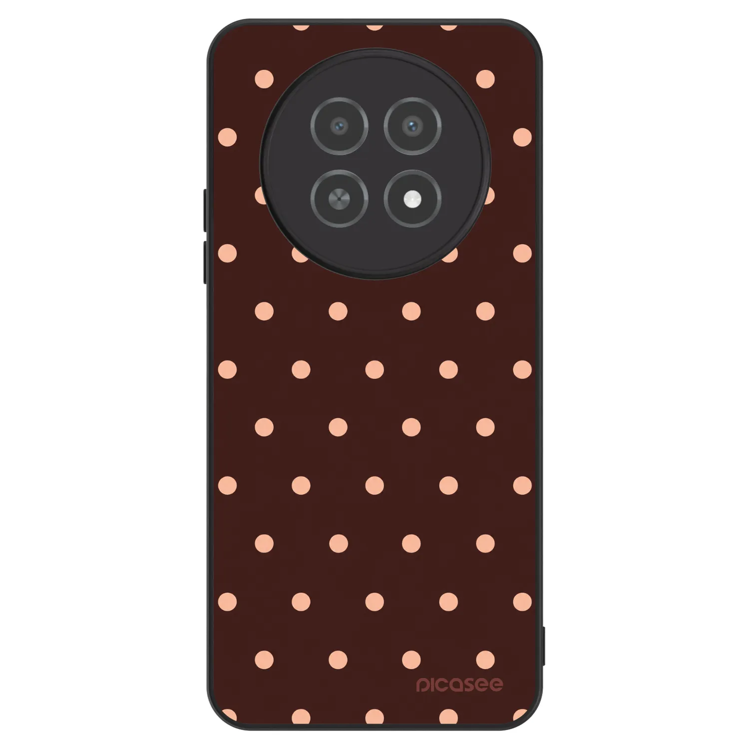 Picasee ULTIMATE CASE pentru Realme 12X - Peach Dots & Chocolate