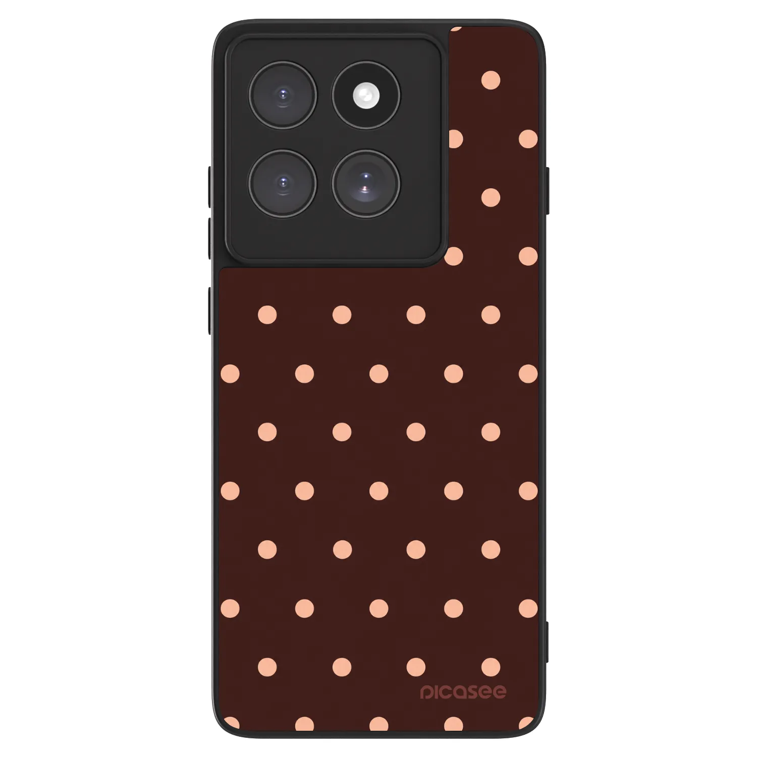 Picasee ULTIMATE CASE pentru Motorola Edge 60 5G - Peach Dots & Chocolate