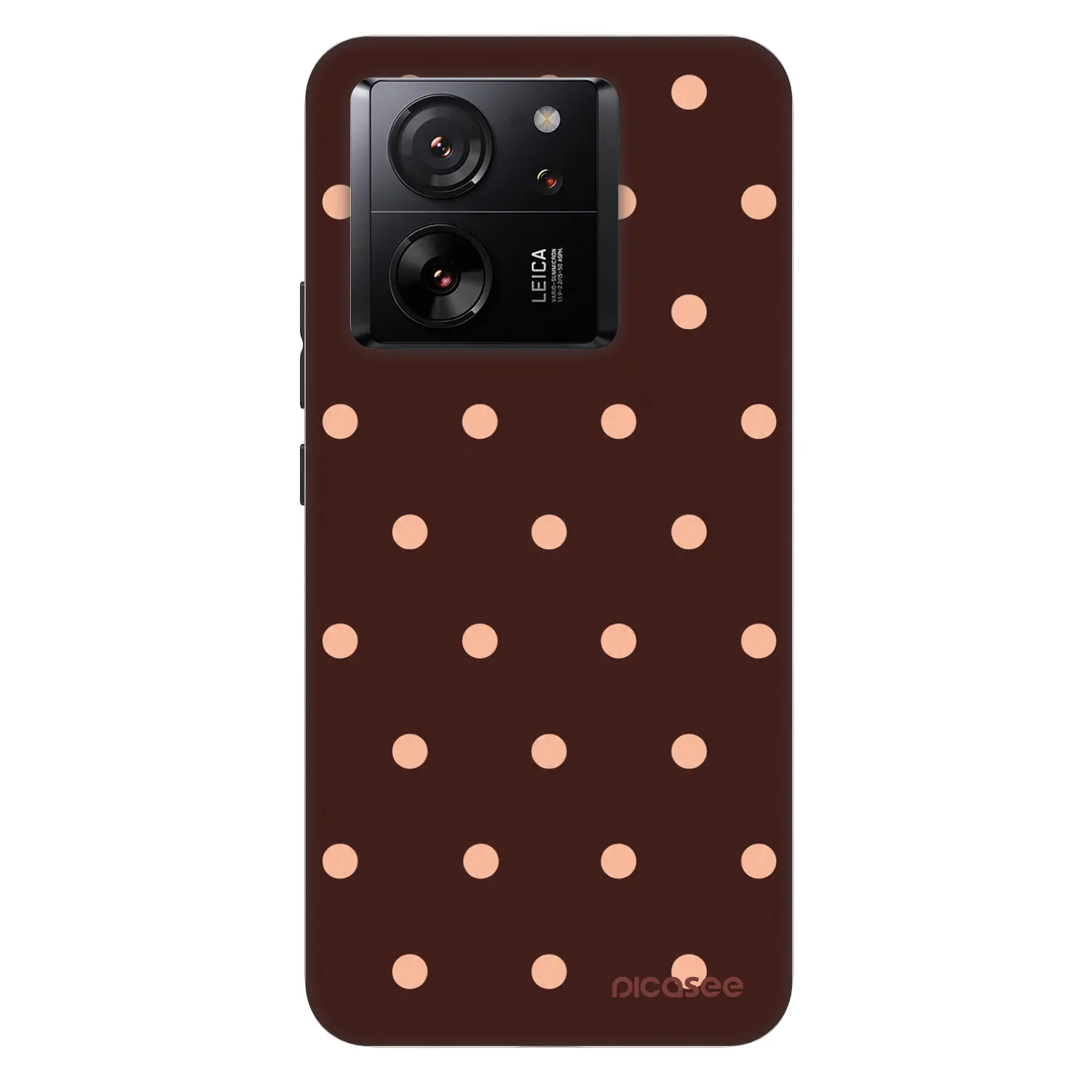 Picasee Fashion Case pentru Xiaomi 13T - Peach Dots & Chocolate