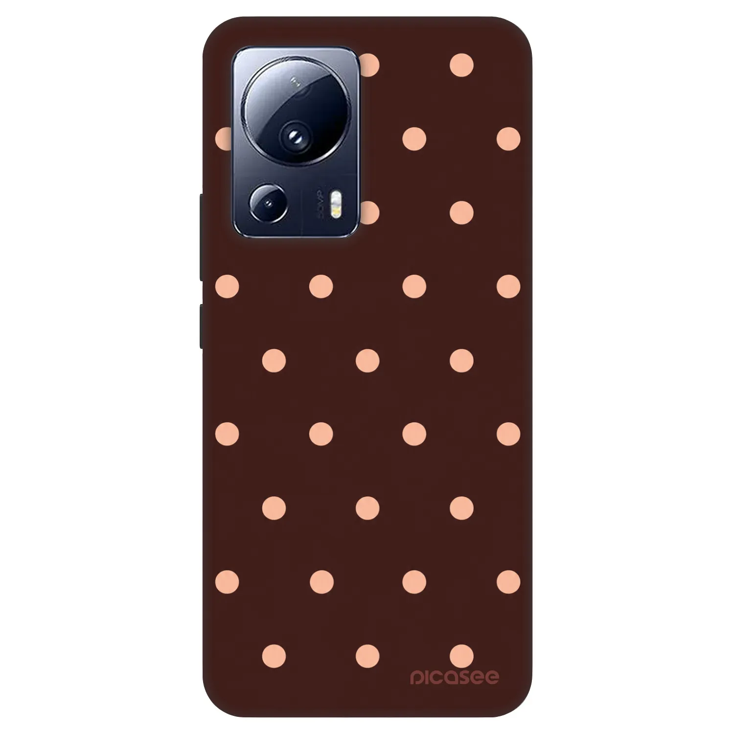 Picasee Fashion Case pentru Xiaomi 13 Lite - Peach Dots & Chocolate
