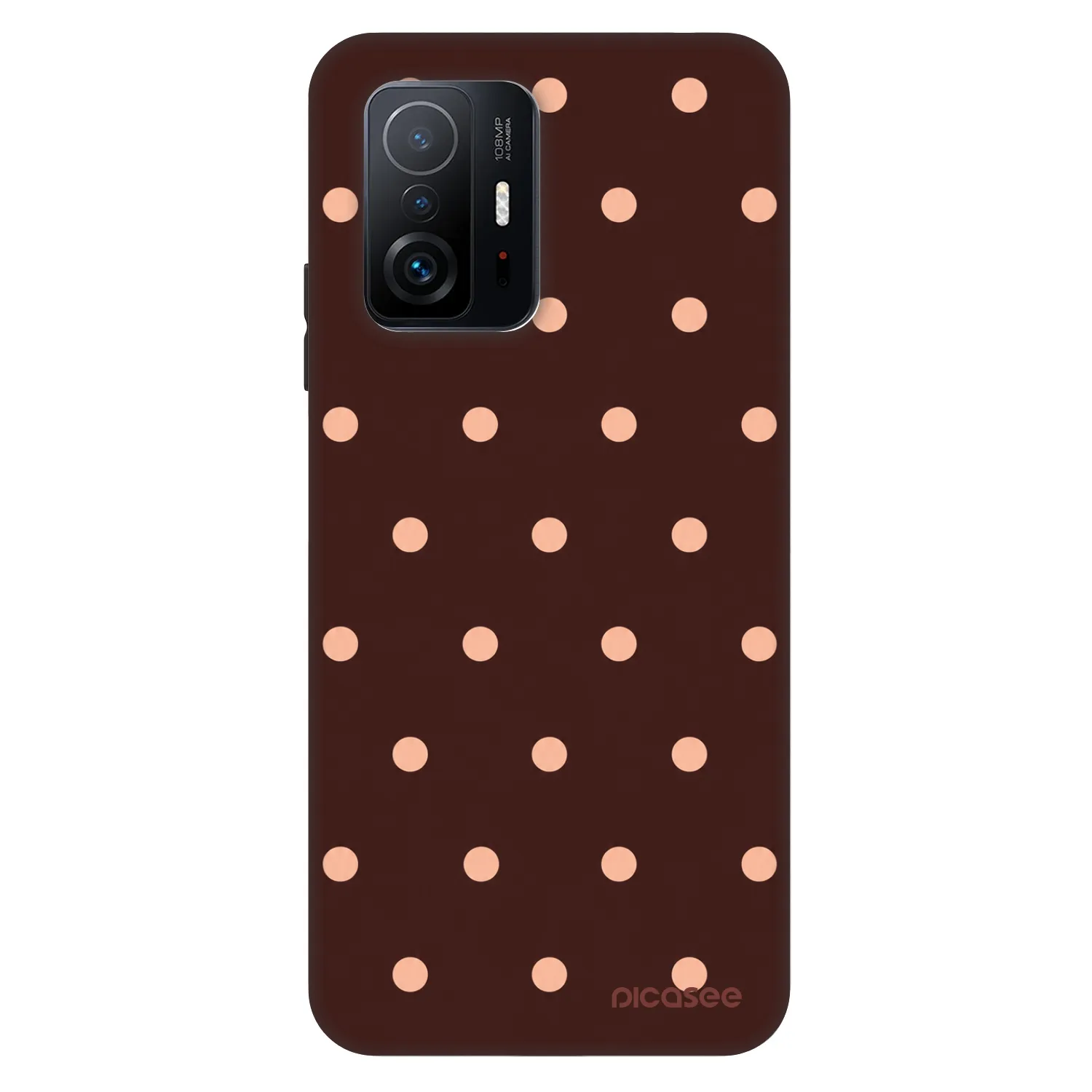 Picasee Fashion Case pentru Xiaomi 11T Pro - Peach Dots & Chocolate