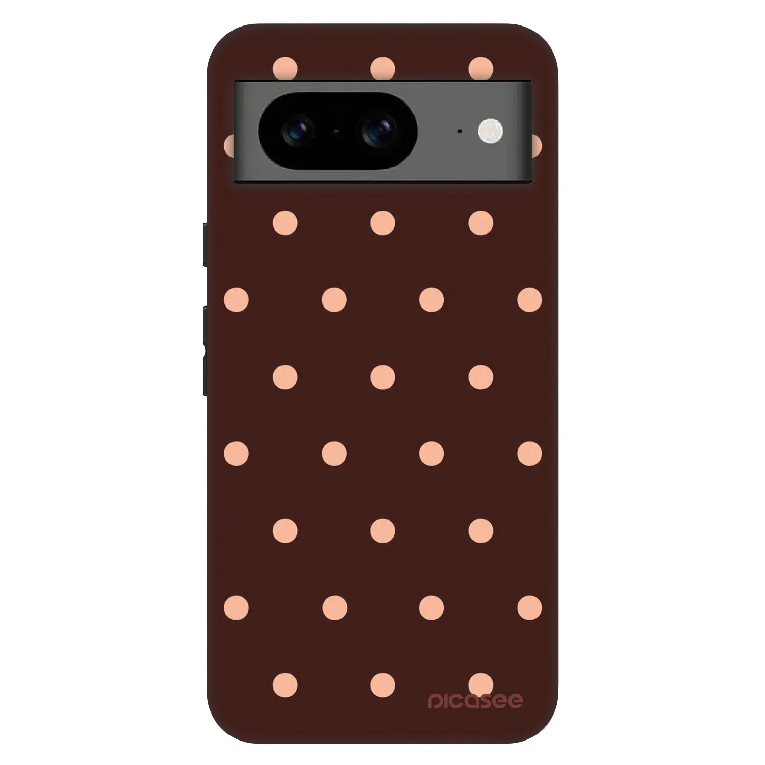 Picasee Fashion Case pentru Google Pixel 8 Pro - Peach Dots & Chocolate