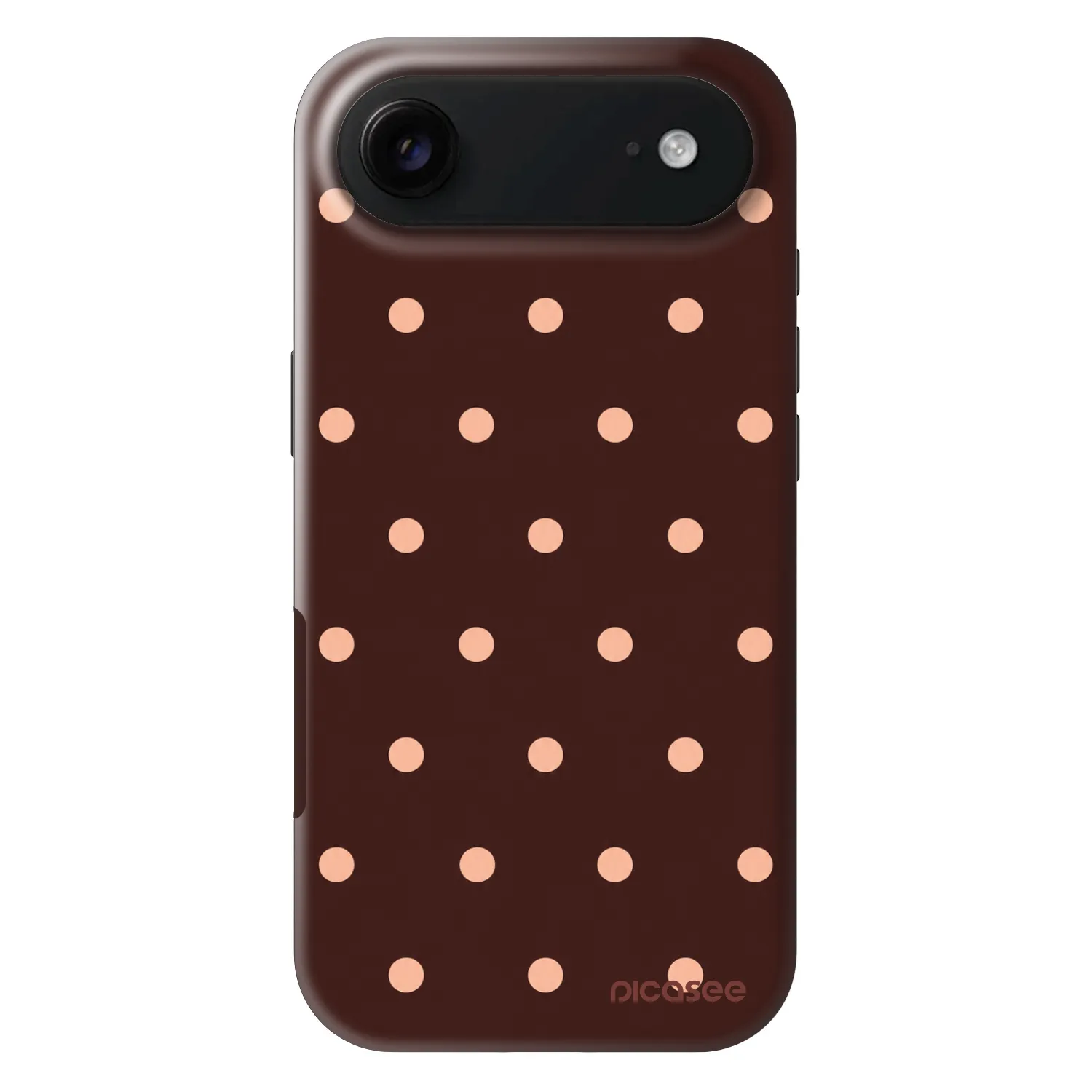 Picasee Fashion Case MagSafe pentru Apple iPhone Air - Peach Dots & Chocolate