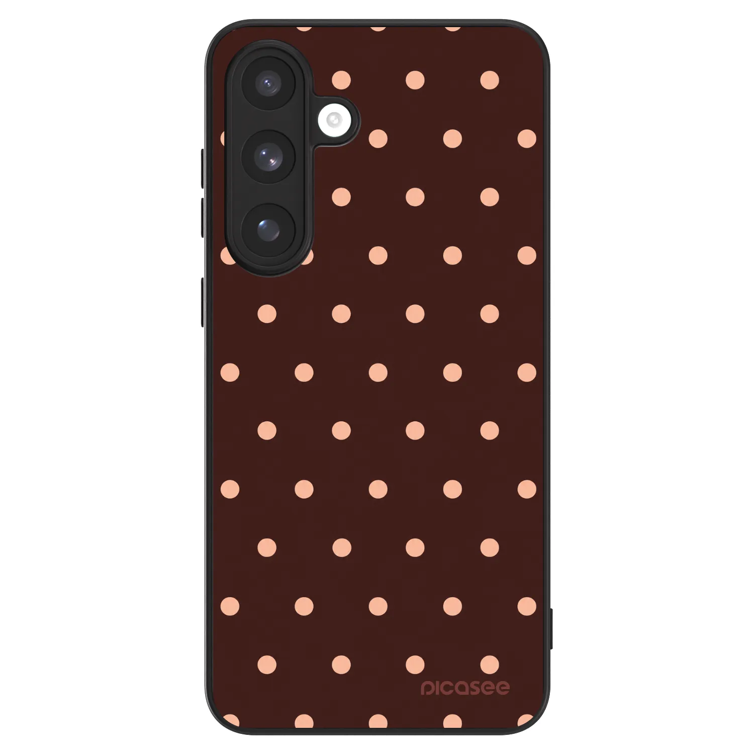 Picasee ULTIMATE CASE pentru Samsung Galaxy S25 FE 5G - Peach Dots & Chocolate