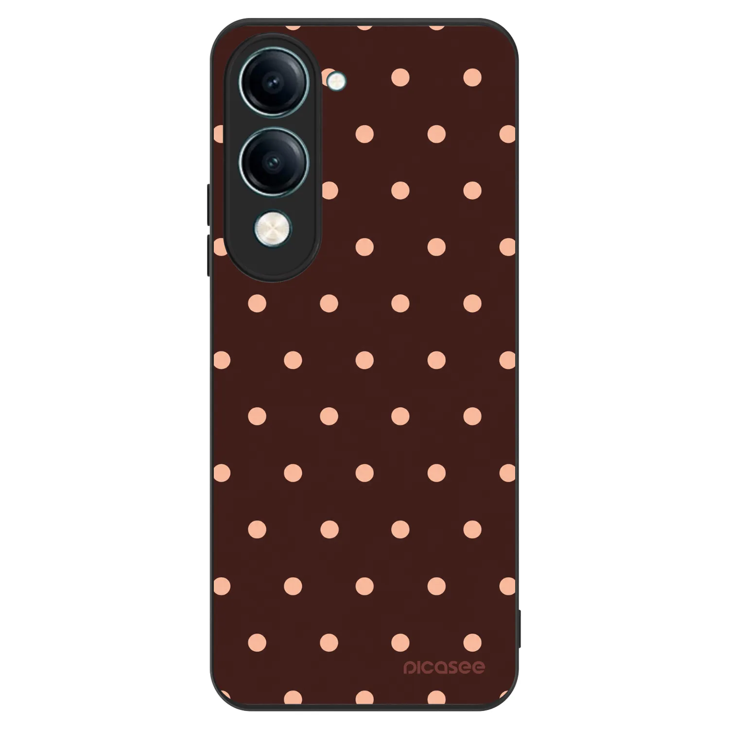 Picasee ULTIMATE CASE pentru Vivo Y29s 5G - Peach Dots & Chocolate
